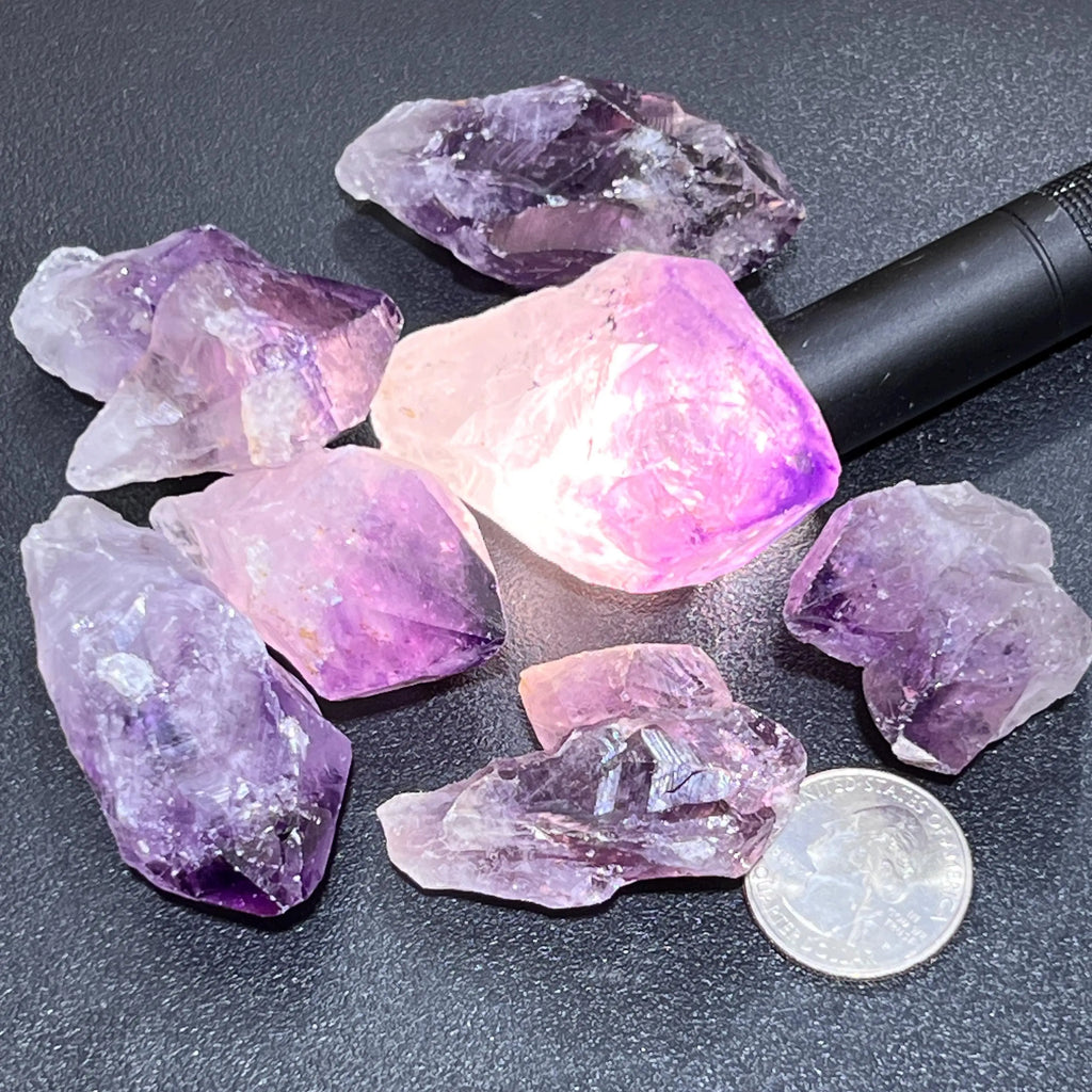 Large Purple Amethyst Crystal Points Rough Raw Gemstone Decor Supply | Home & Living > Home Decor > Home Accents > Rocks & Geodes | Wiccan Center