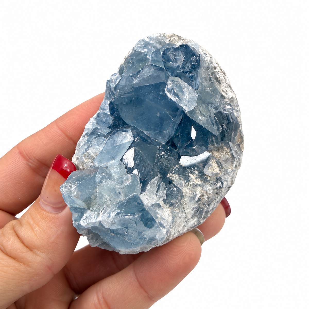 Celestite Crystal Cluster — Natural Blue Celestine, Choose Your Cluster | Rocks & Fossils | Wiccan Center