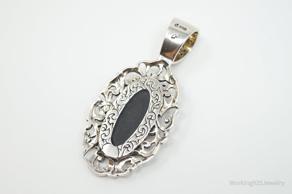 Vintage Carolyn Pollack Relios Multi Gem Flower Sterling Silver Pendant | Jewelry > Necklaces > Pendants | Wiccan Center