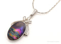 Vintage Designer Ciana Paua Abalone Shell Sterling Silver Necklace | Jewelry > Necklaces > Pendants | Wiccan Center