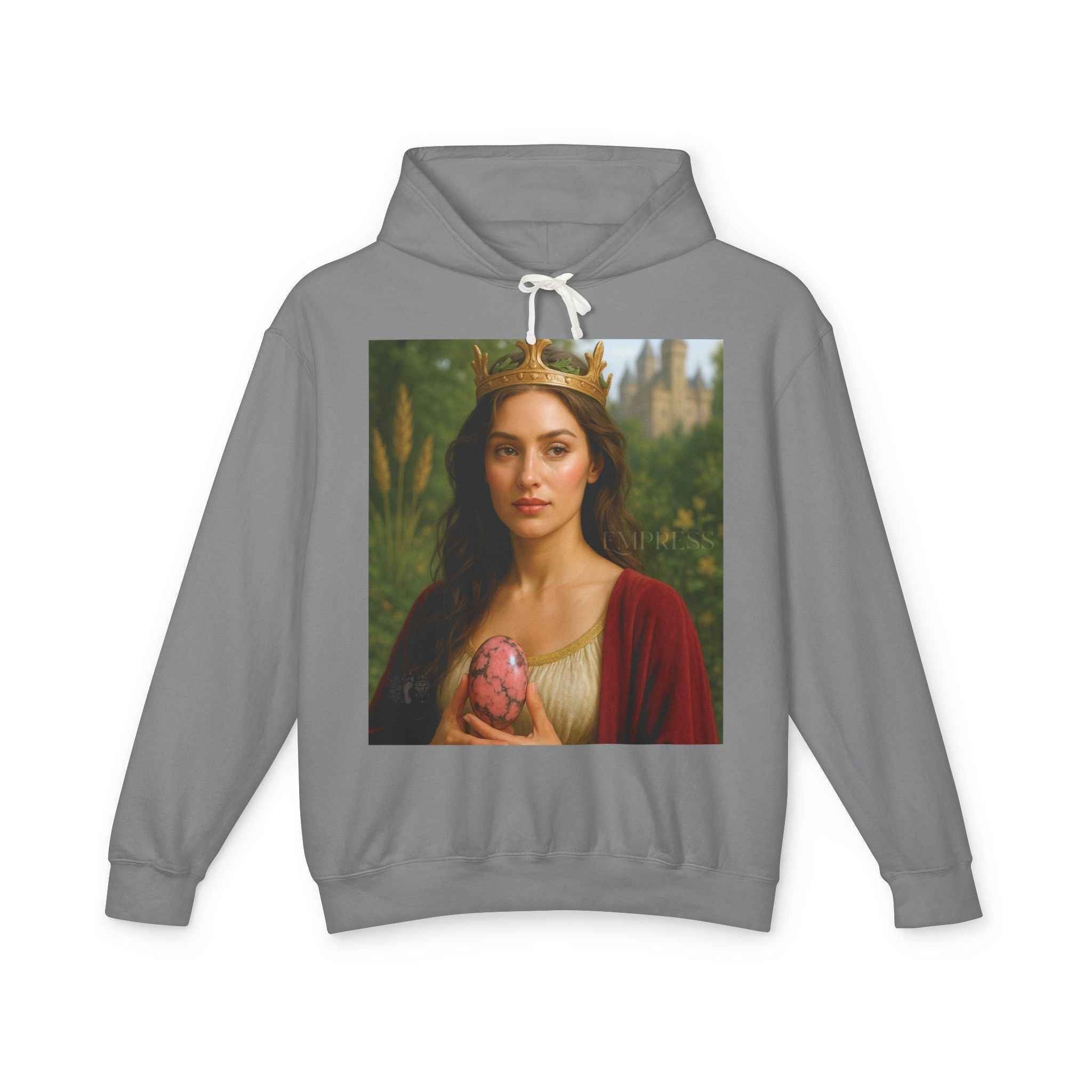 Empress Rhodonite Unisex Lightweight Hooded Sweatshirt | Hoodie | Wiccan Center