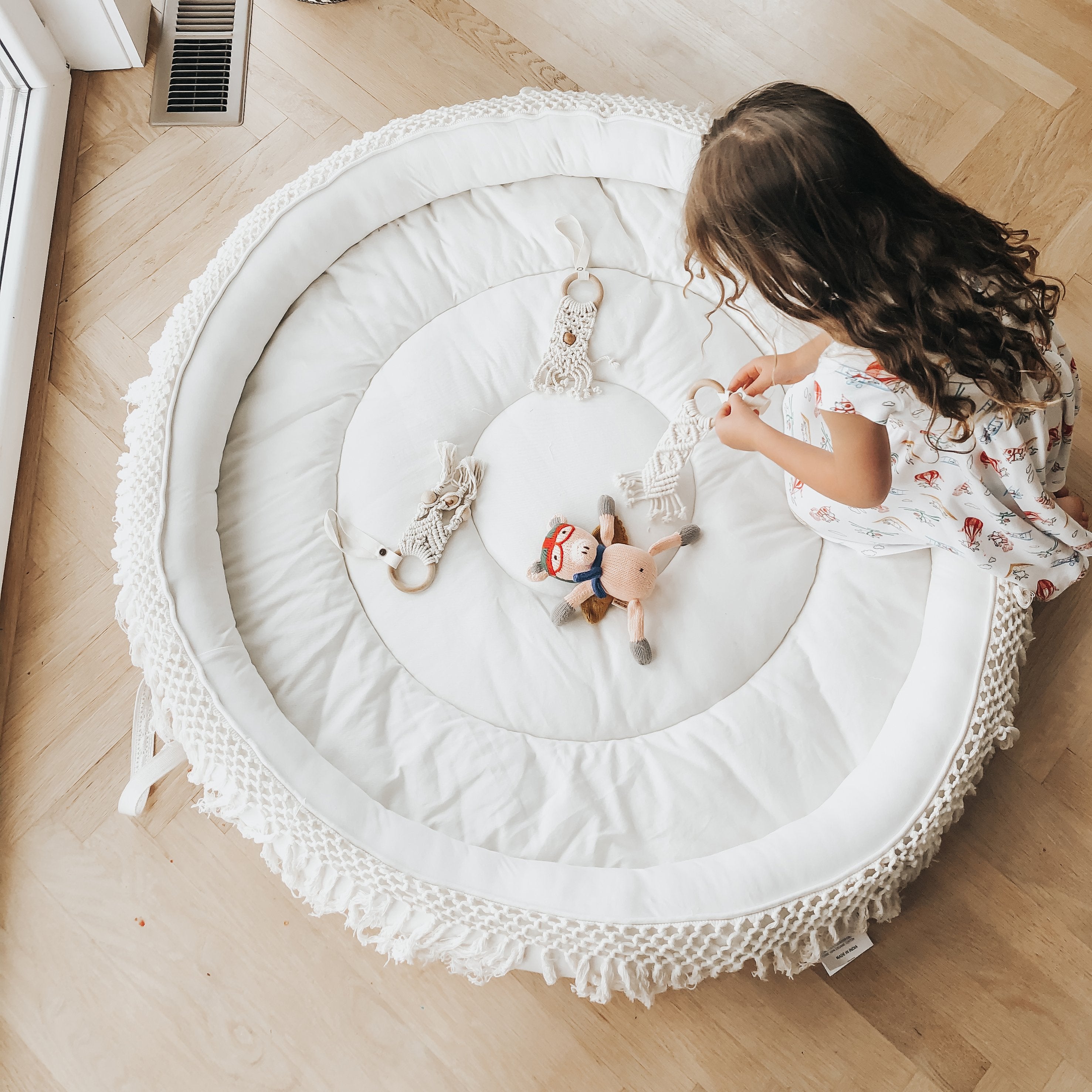 Macrame Organic Round Play Mat | gear | Wiccan Center