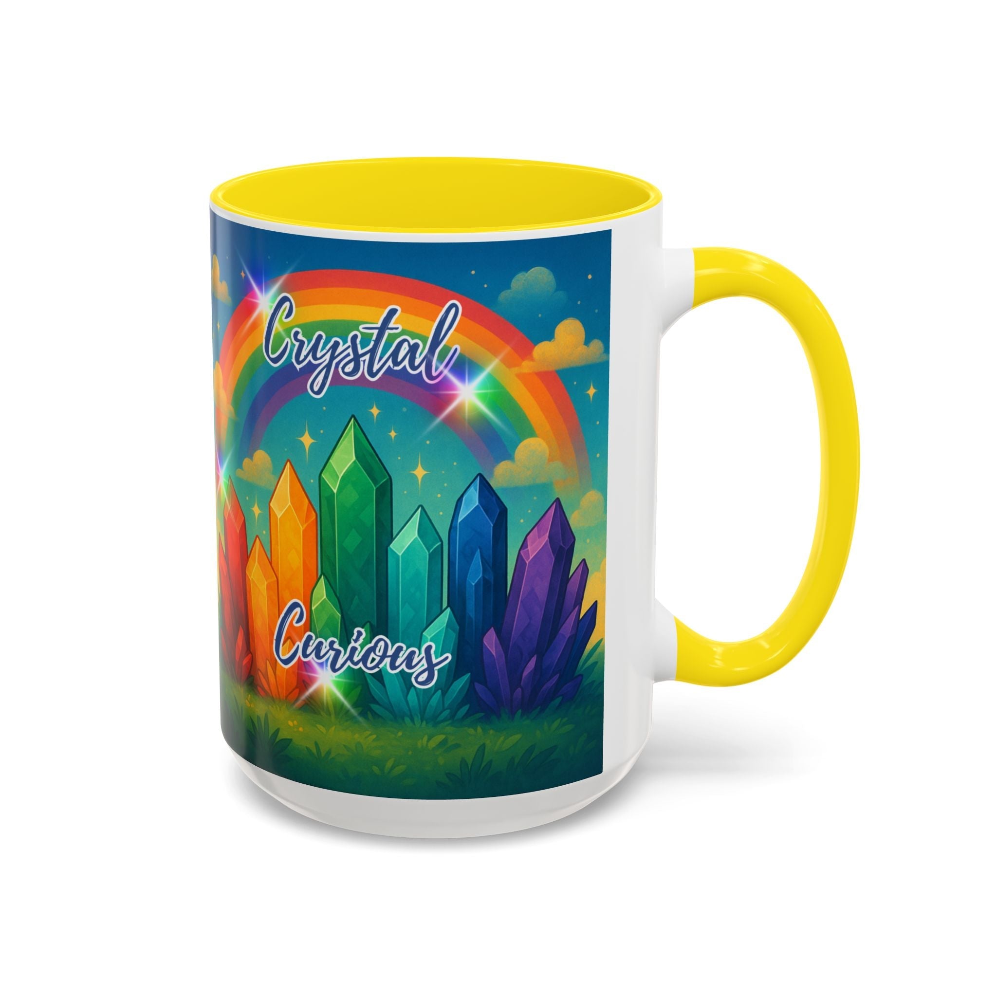 Coffee Mug - Rainbow Crystal Curious | Mug | Wiccan Center