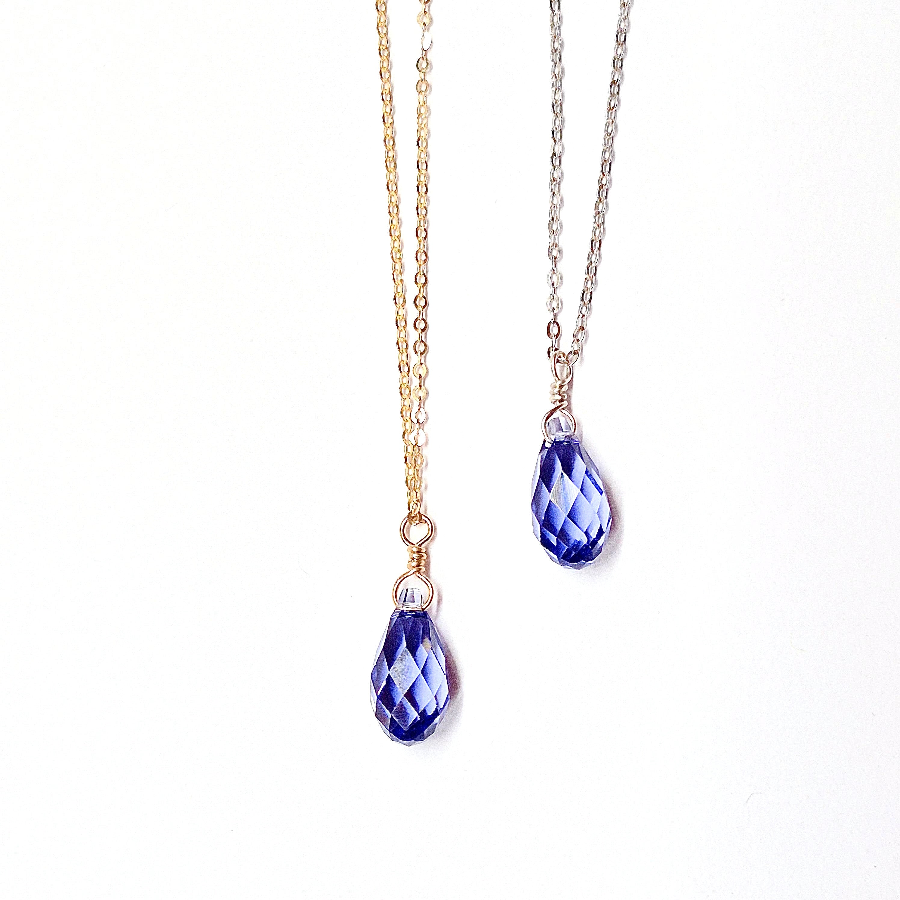 Swarovski Crystal Droplet Necklace with Swarovski Clasp