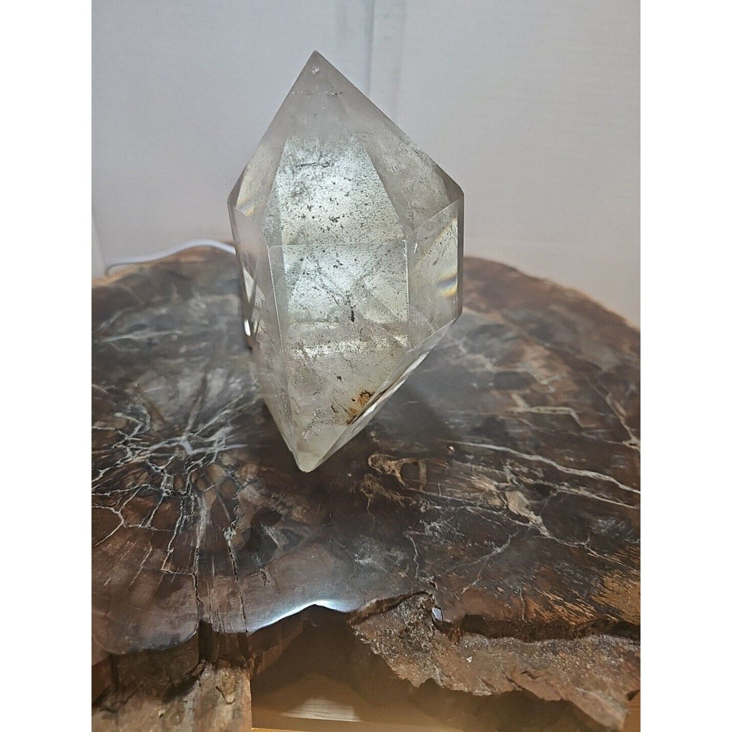 Green Ghost Phantom Quartz Crystal Obelisk — 2.7 lbs, Madagascar | CrystalCloud Company