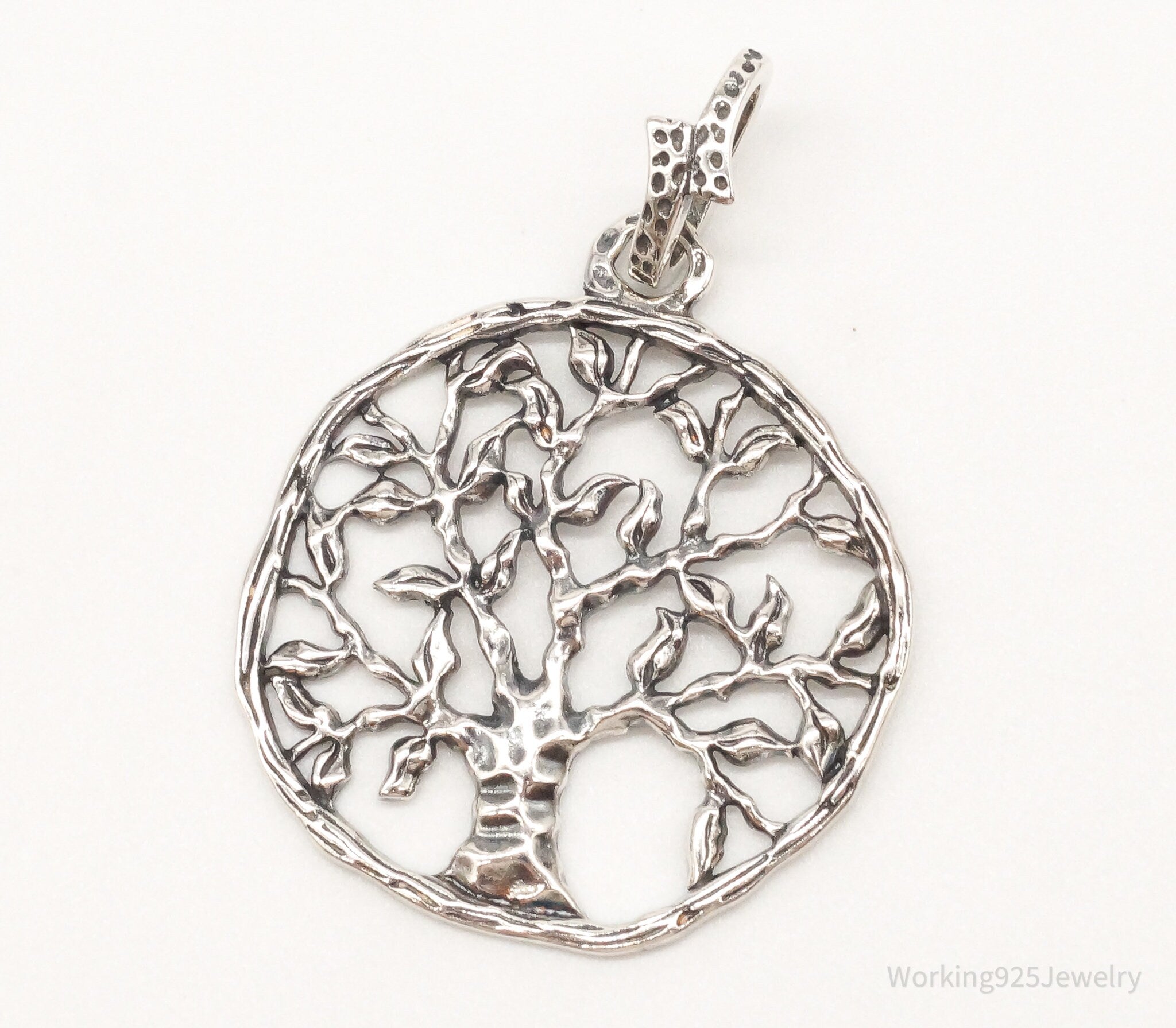 Vintage Tree Openwork Sterling Silver Pendant | Jewelry > Necklaces > Pendants | Wiccan Center