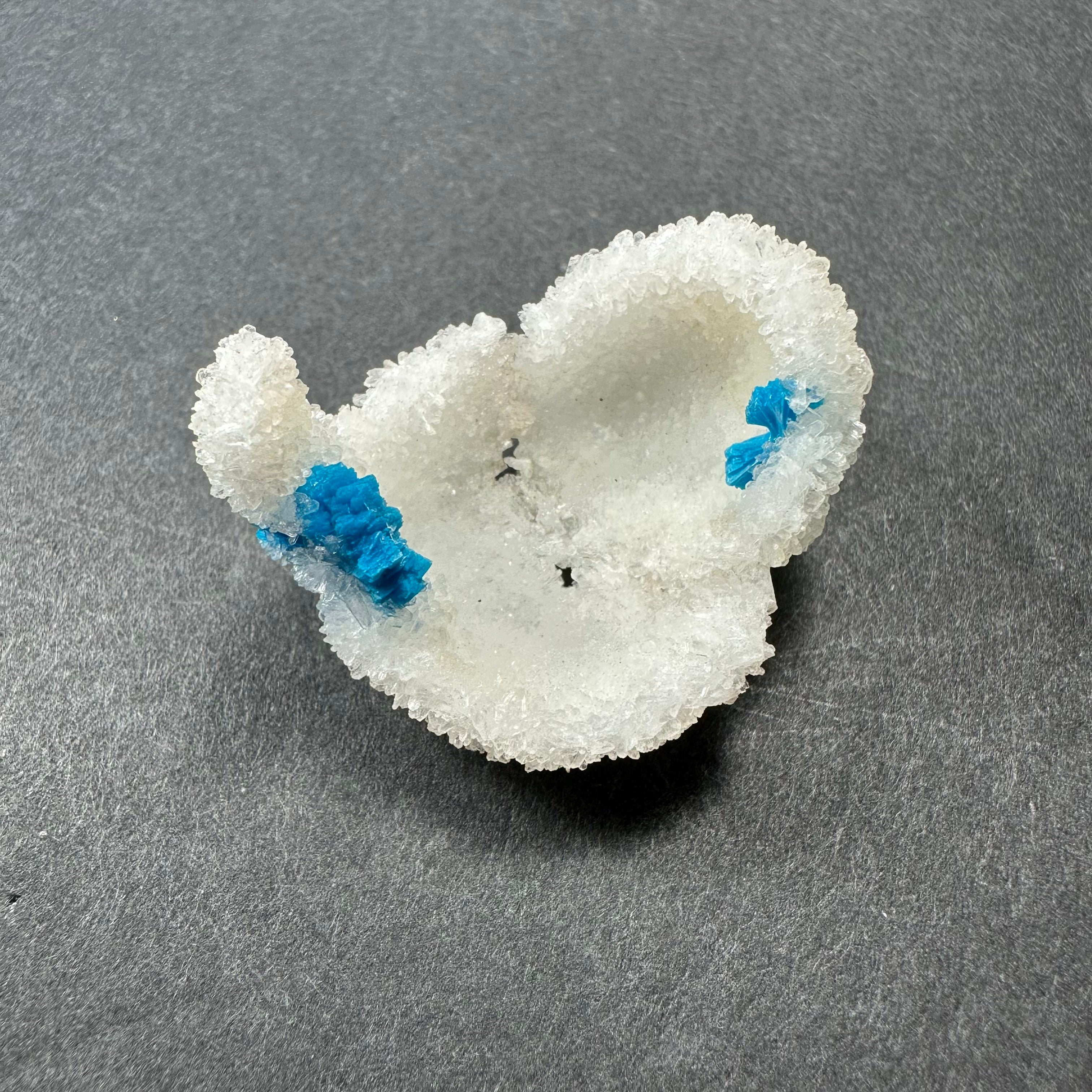 Cavansite Ball 'Floaters' on Stilbite SM from Maharashtra, Pune, India | Minerals | Wiccan Center