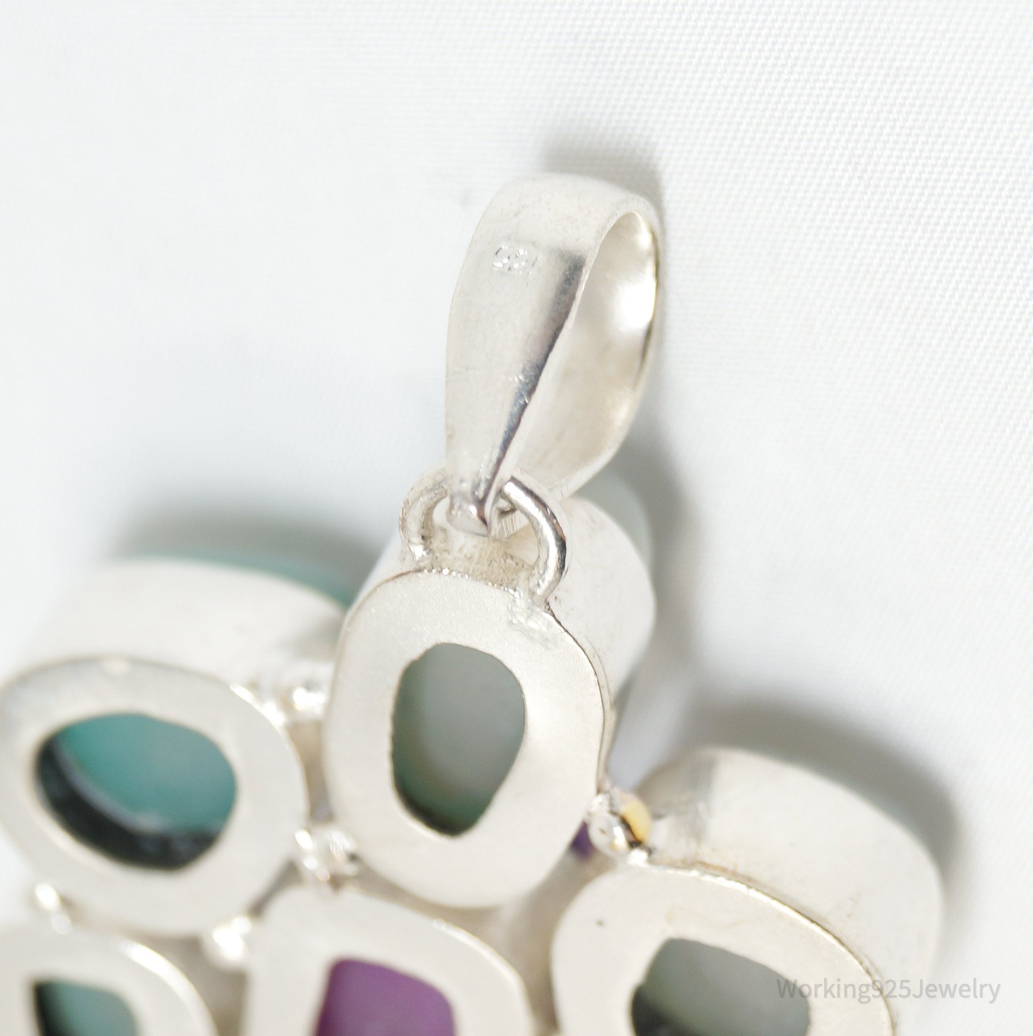 Vintage Large Druzy Quartz Sterling Silver Necklace Pendant | Jewelry > Necklaces > Pendants | Wiccan Center