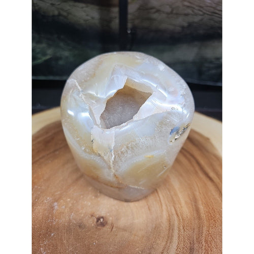 2.69LB 1Pcs Natural Agate Carnelian Quartz Crystal Decoration Geode | Geodes & Clusters | Wiccan Center