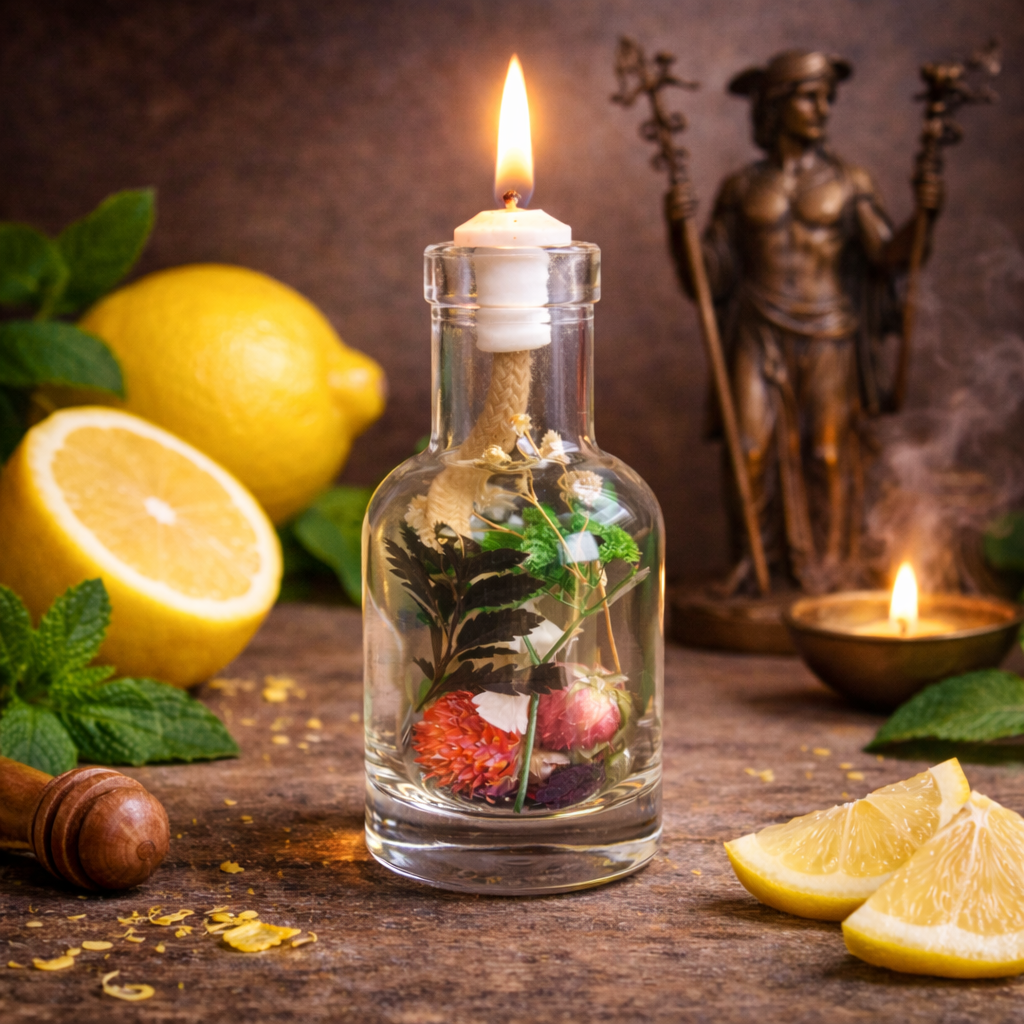 Hermes - Oil Candle | Oil candle | Wiccan Center