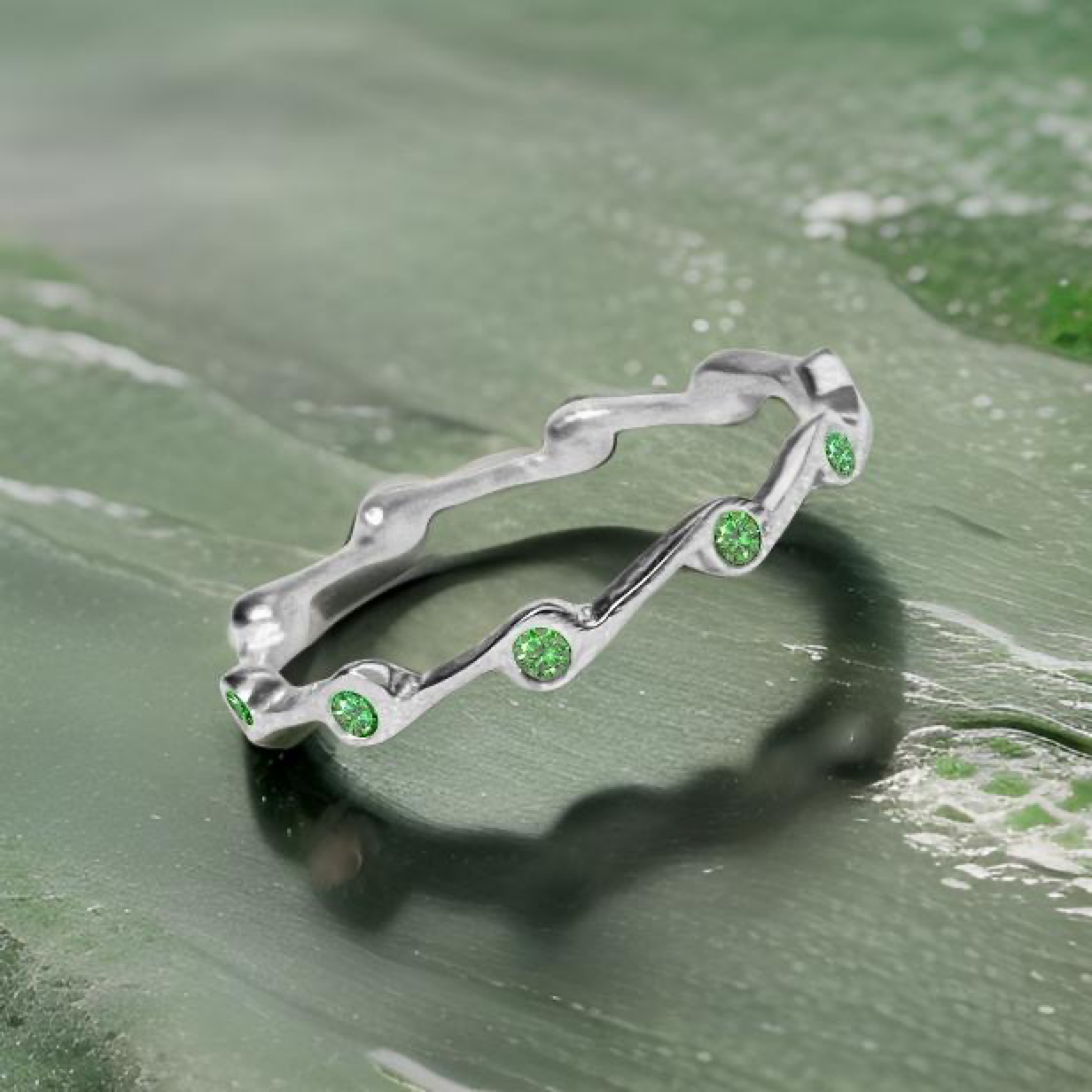 Peridot Birthstone Stacker Ring | Rings | Wiccan Center