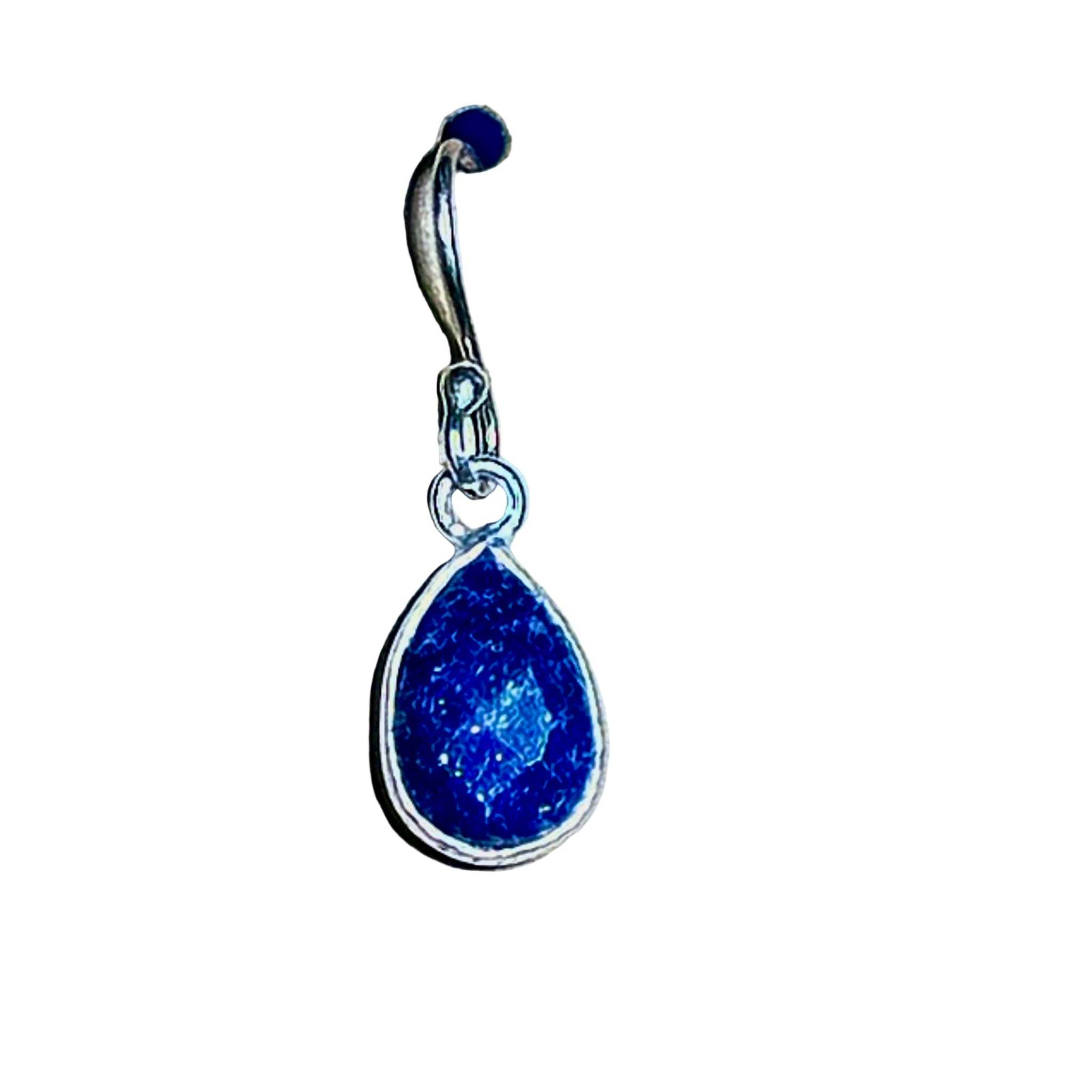 Lapis Drop Bertoni Earrings - Sterling Silver | Jewelry | Wiccan Center
