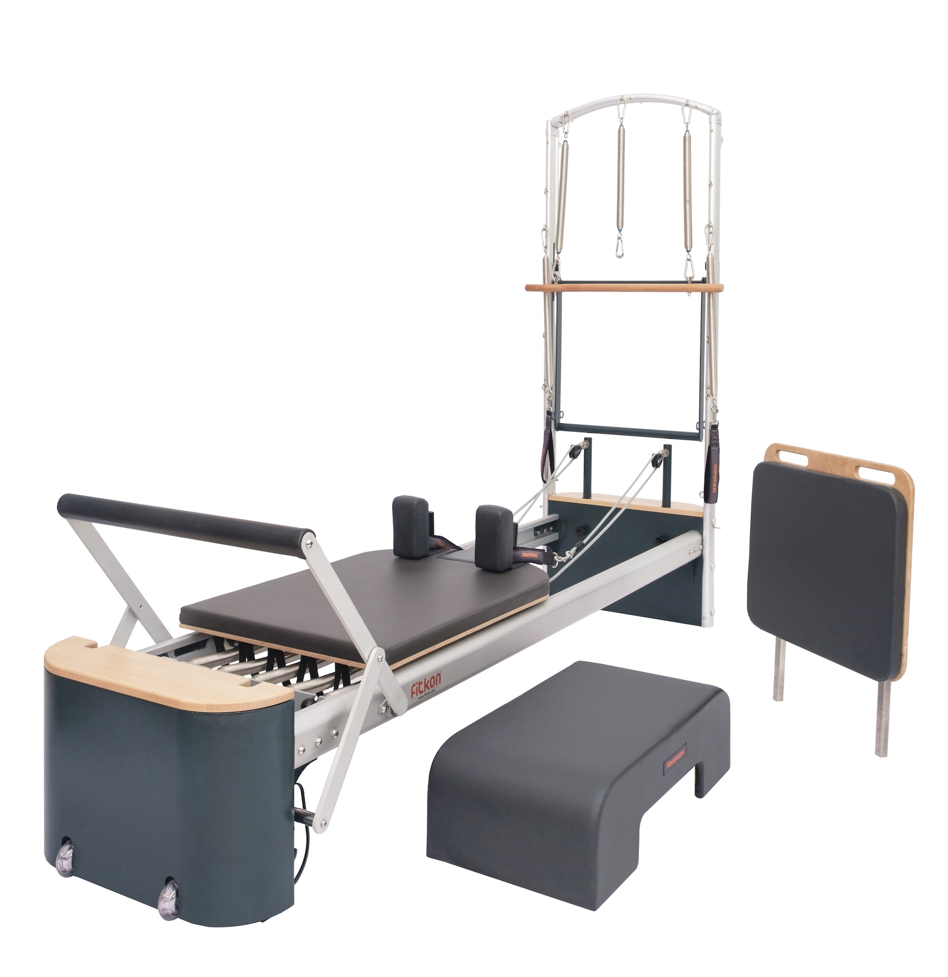 Fitkon™ Pro Plus Reformer Deluxe Bundle | Pilates Reformer with Tower | Wiccan Center