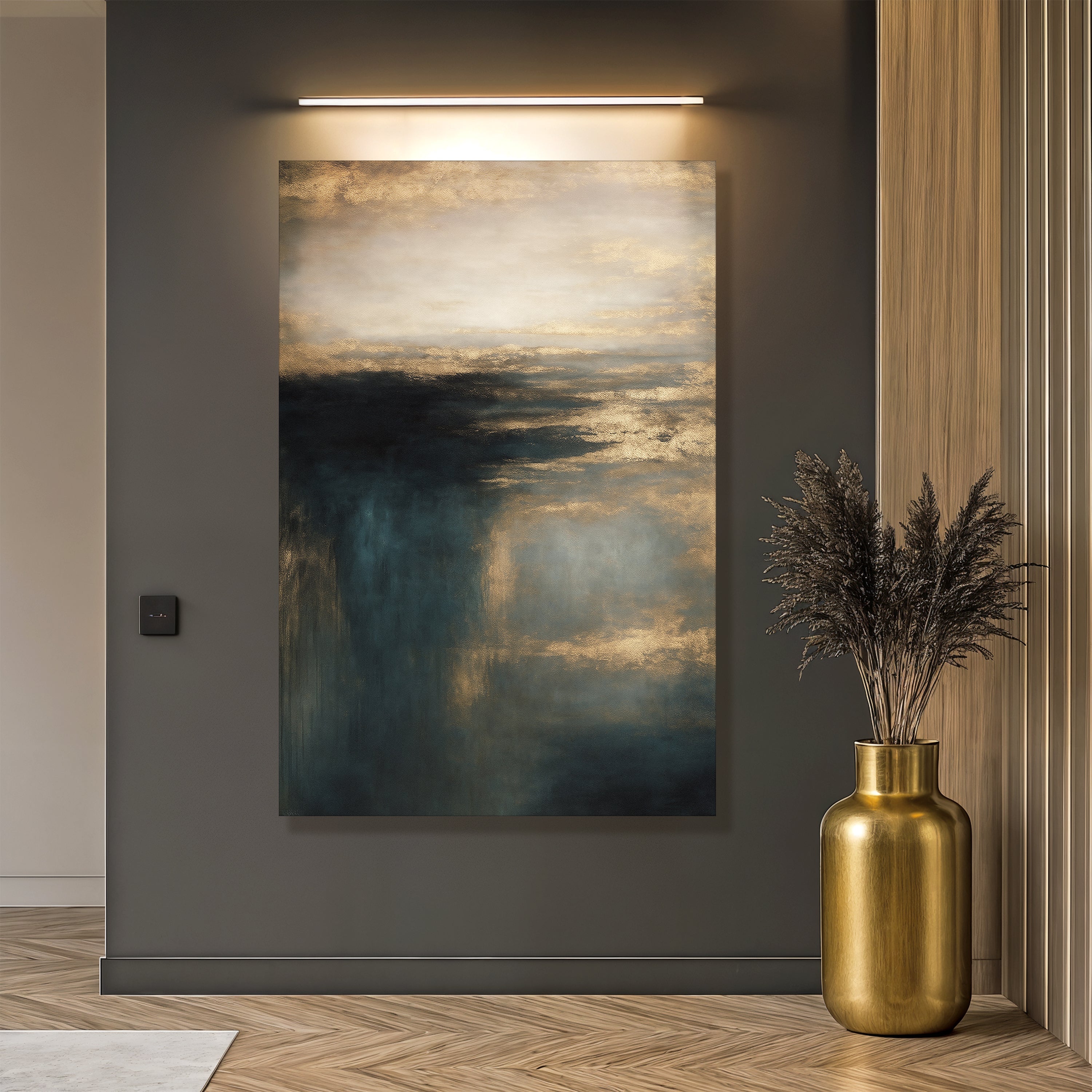 Cloudscape Glimmer Wall Art | Canvas | Wiccan Center