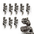 Fenrir Beard Rings – Silver Viking Beard Beads (8-Pack)