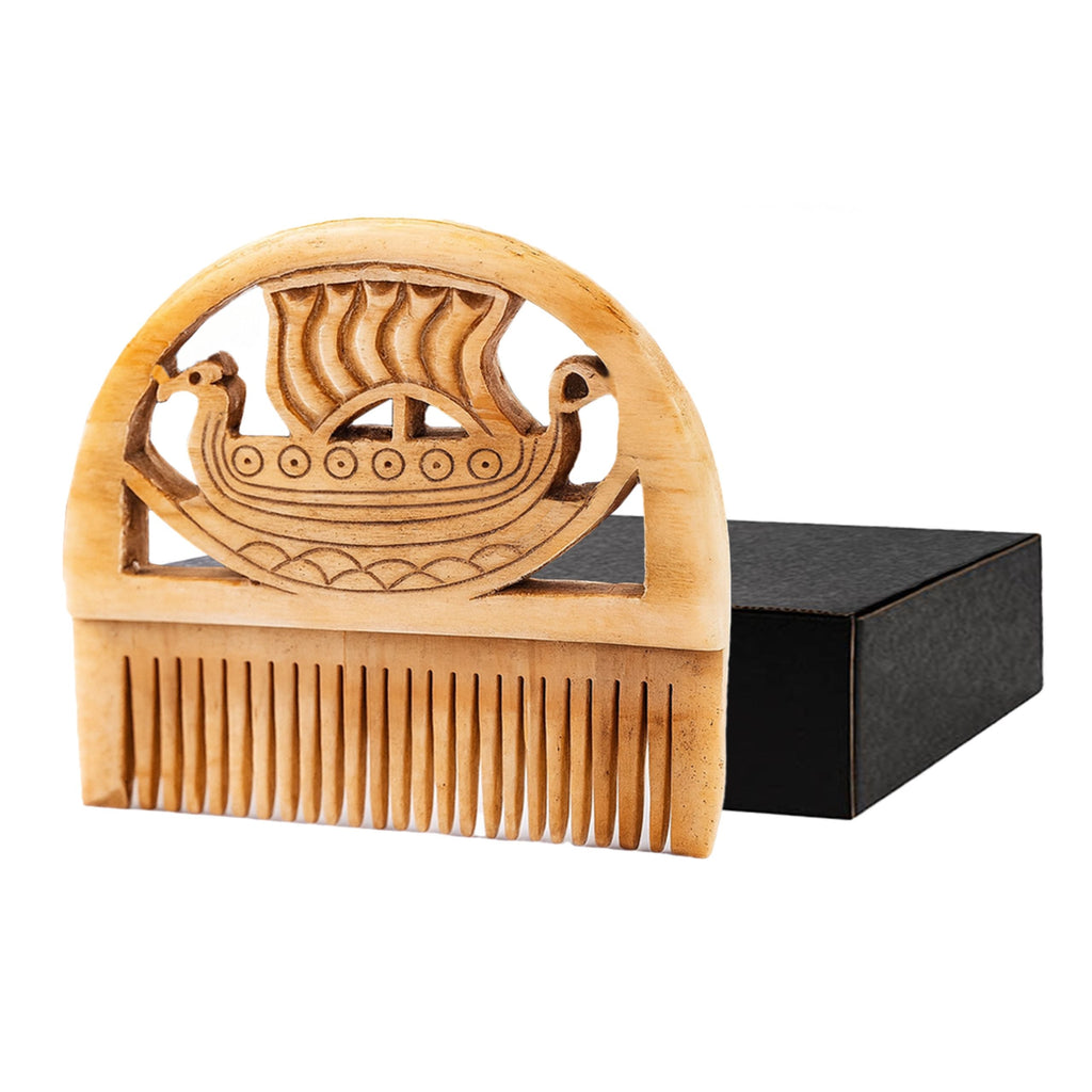 Bone Beard Comb – Viking Drakkar Longship Comb