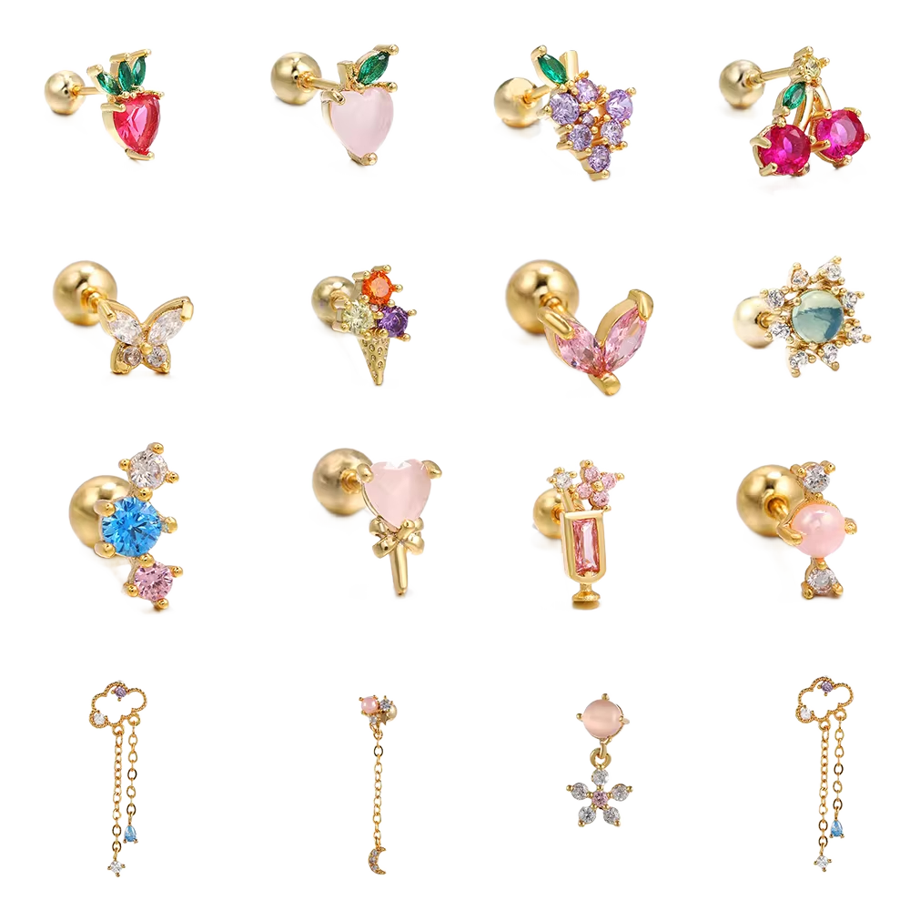 A Girl's World Stud Earrings
