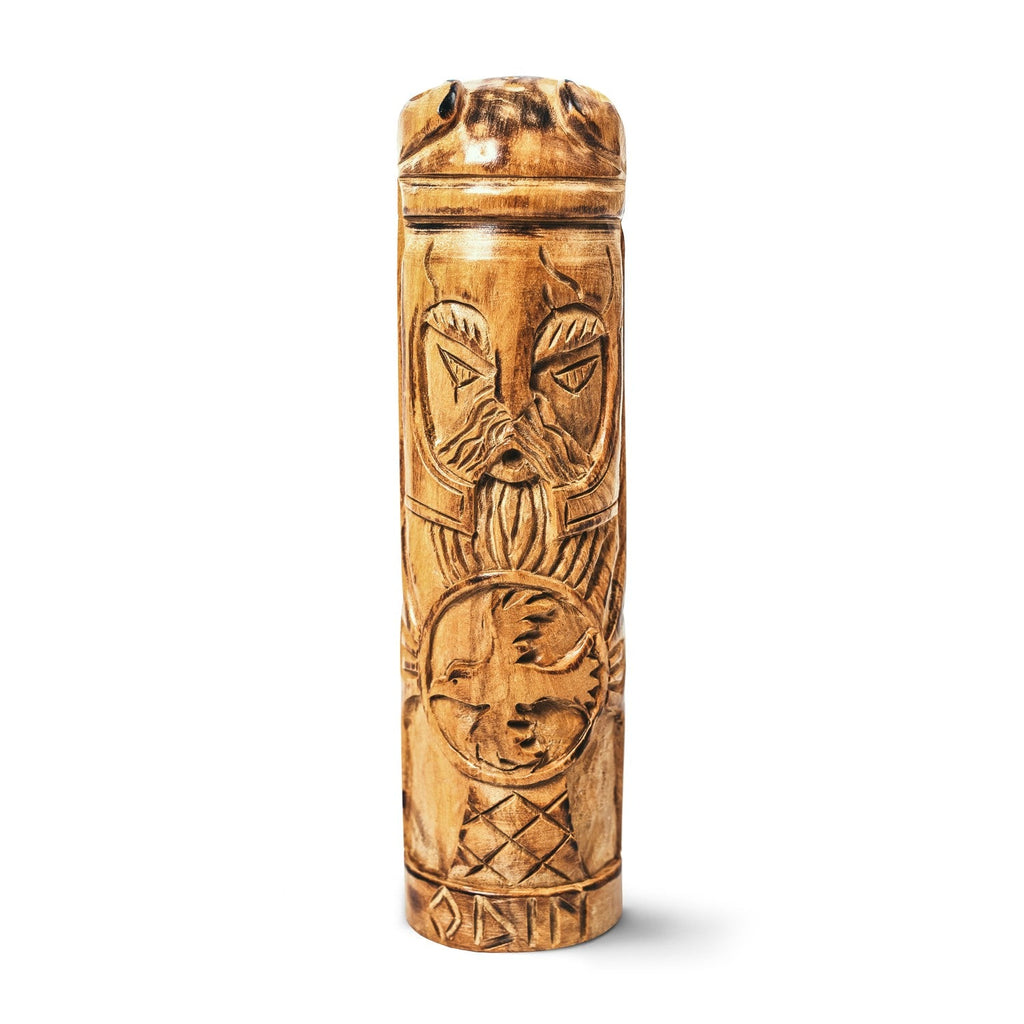 Wooden Odin Figurine – Hand-Carved Norse Statue