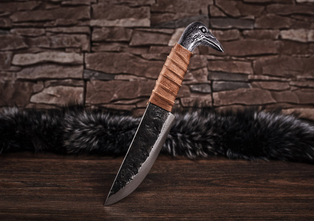 Viking Raven Knife – 5.5" Carbon Steel Blade | Knife | Wiccan Center
