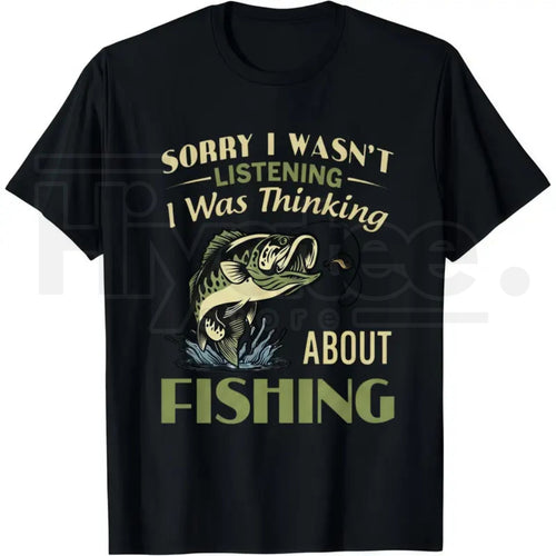 "Sorry I Wasn't Listening" – Funny Vintage Bass Fishing Unisex Top