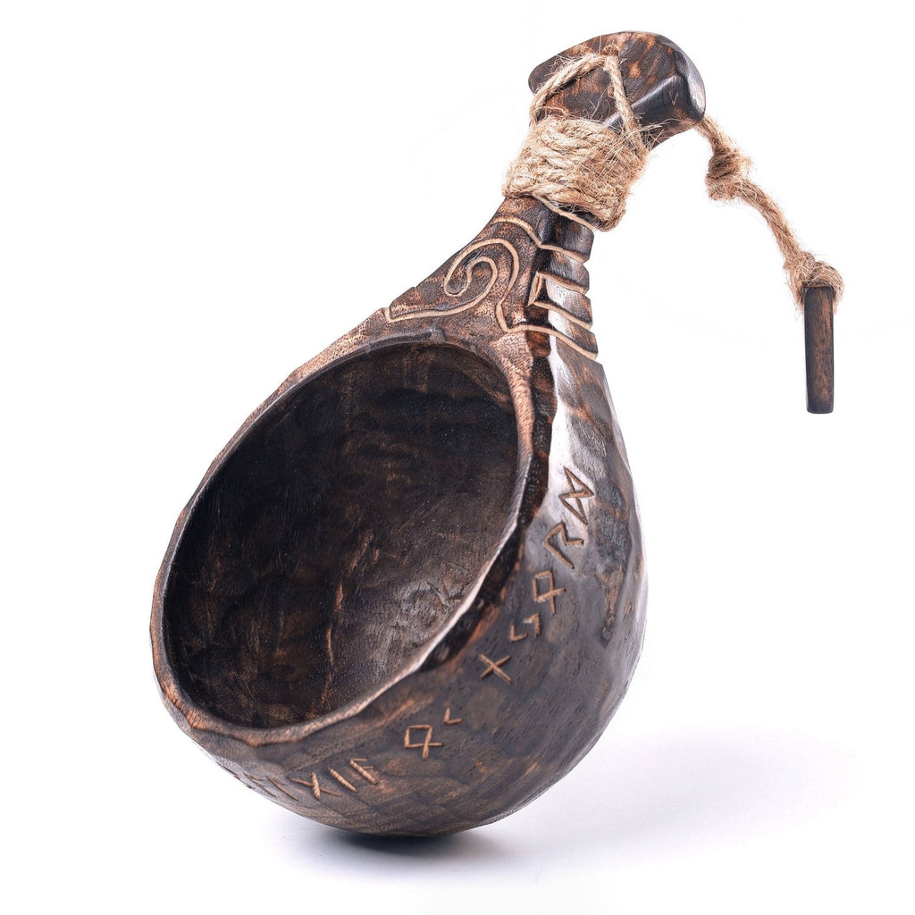Kuksa Cup – Hand-Carved Scandinavian Bushcraft Mug | Kitchen & Dining | Wiccan Center