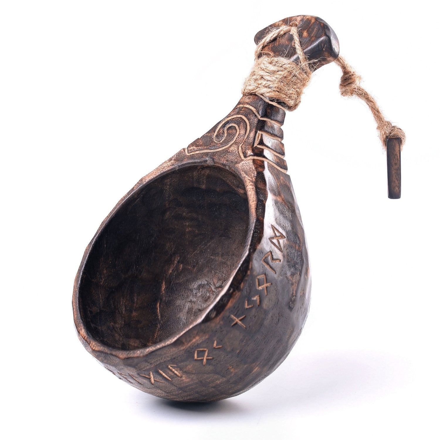 Kuksa Cup – Hand-Carved Scandinavian Bushcraft Mug | Kitchen & Dining | Wiccan Center