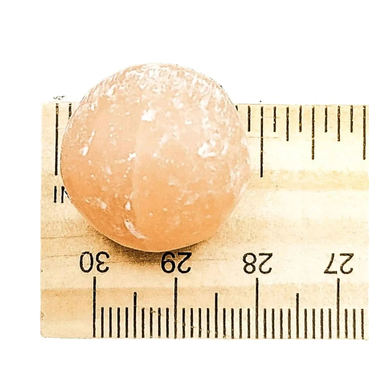 Peach Selenite Pocket Sphere | Selenite | Wiccan Center