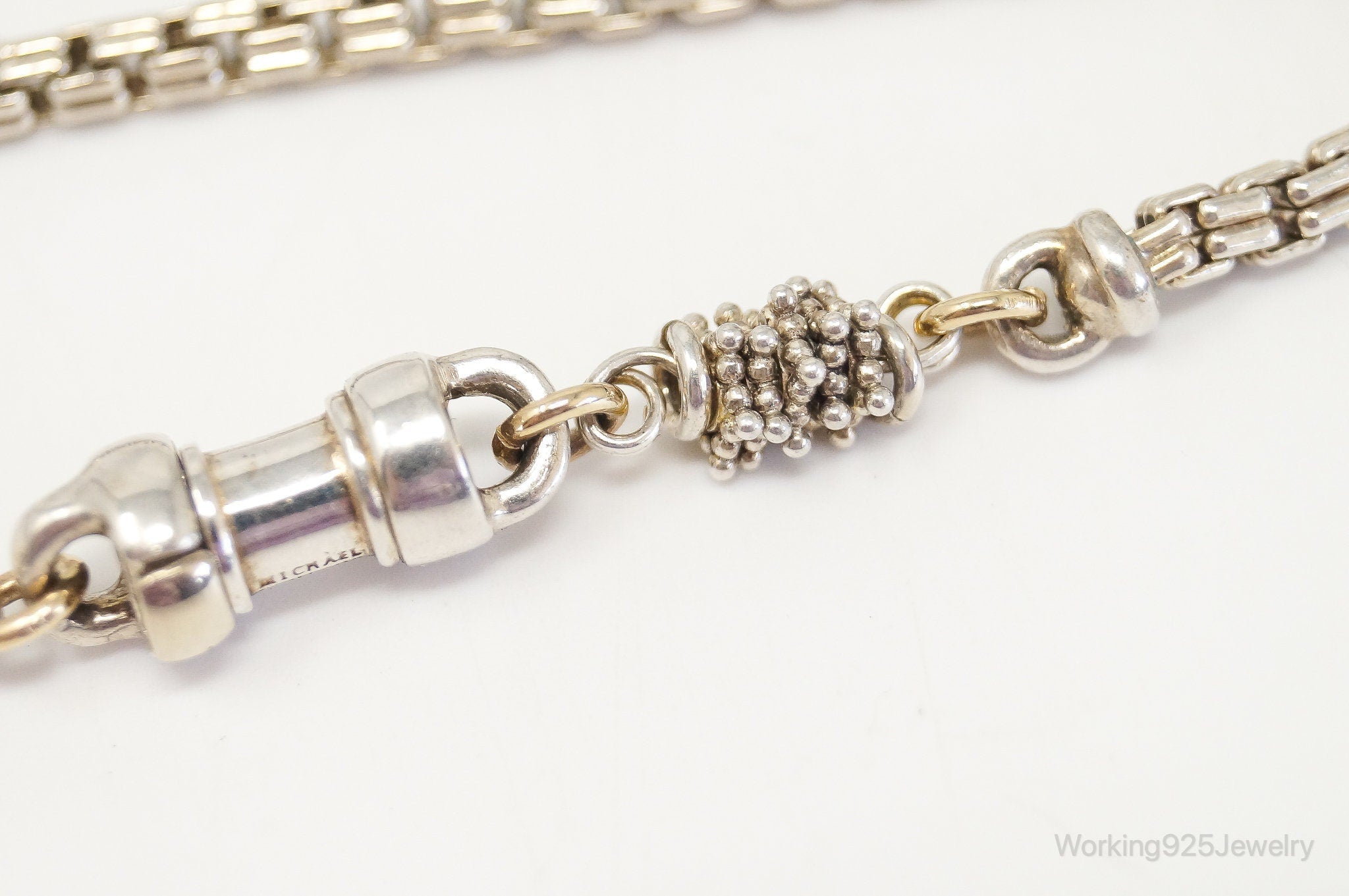 Designer Michael Dawkins 14K Gold Granulated Sterling Silver Necklace | Jewelry > Necklaces > Pendants | Wiccan Center