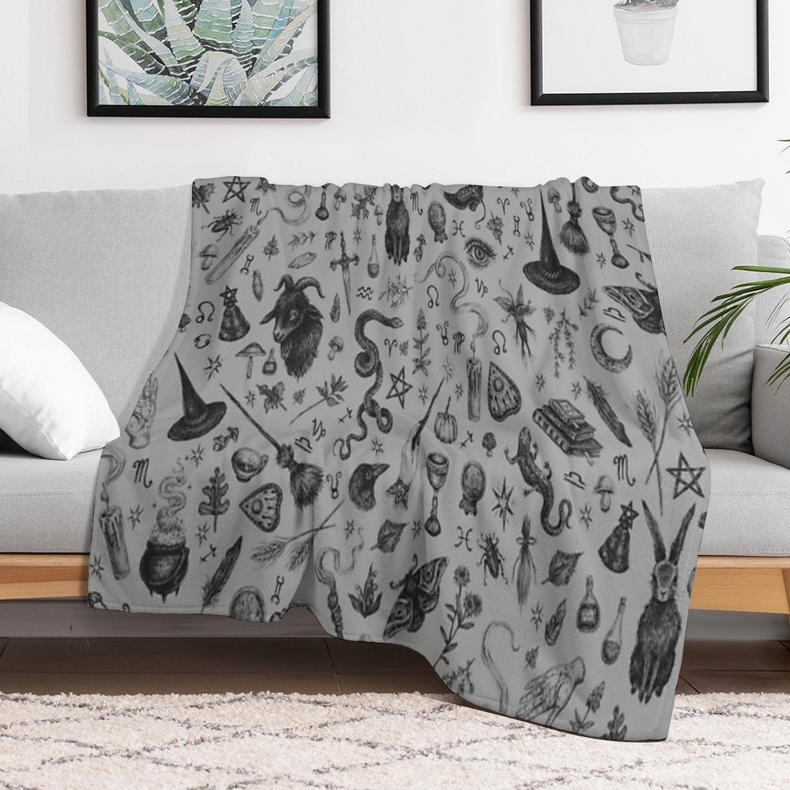 Salem Witch Durable Throw Blanket