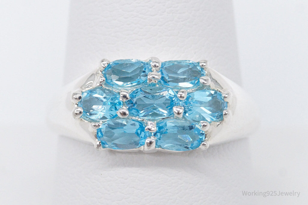 Vintage Blue Topaz Sterling Silver Ring - Size 10 | Jewelry > Rings | Wiccan Center