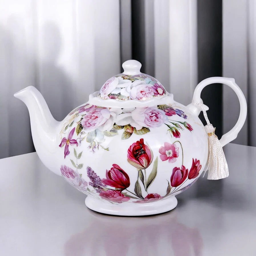 Tulips Fine China Teapot | Gifts | Wiccan Center