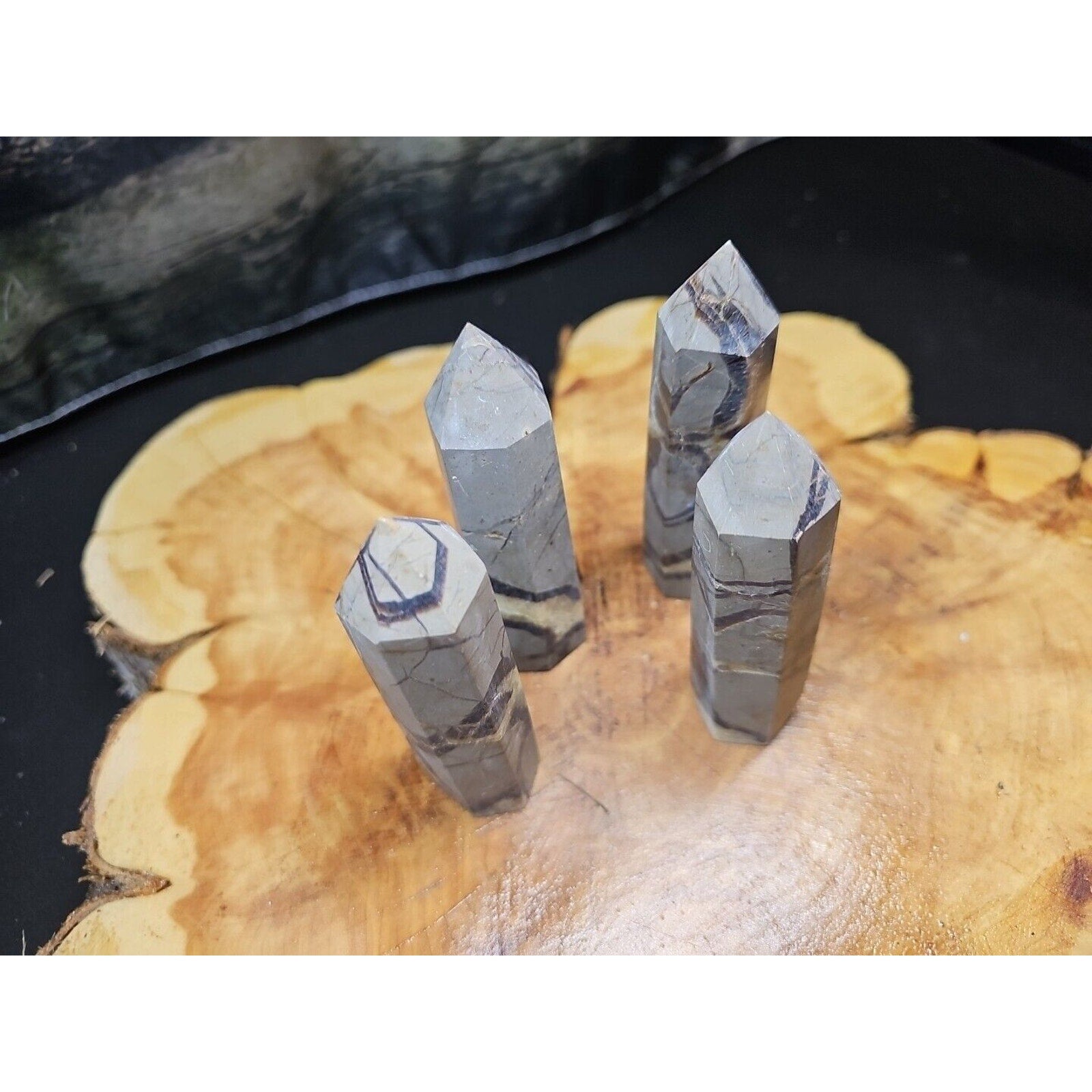Dragon Septarian Geode Cluster Set — 1 lb, 4 Pieces from Madagascar | CrystalCloud Company | Geodes & Clusters | Wiccan Center