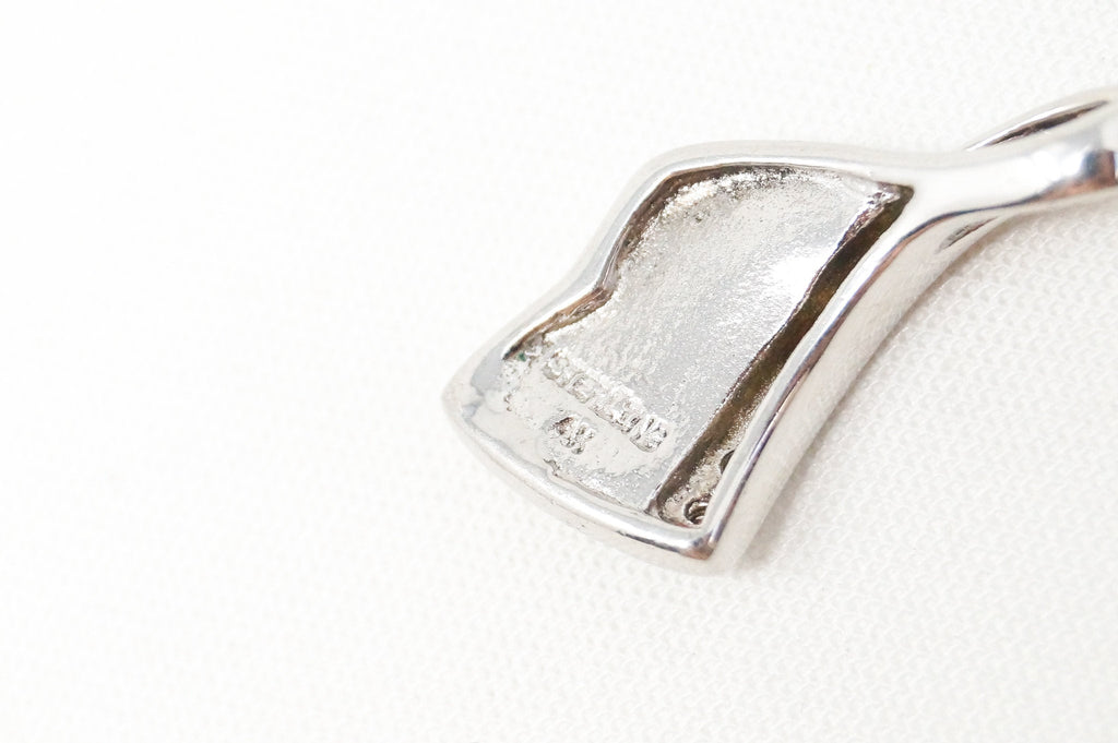 Vintage Designer AK Art Deco Fire Opal CZ Sterling Silver Necklace Pendant | Jewelry > Necklaces > Pendants | Wiccan Center