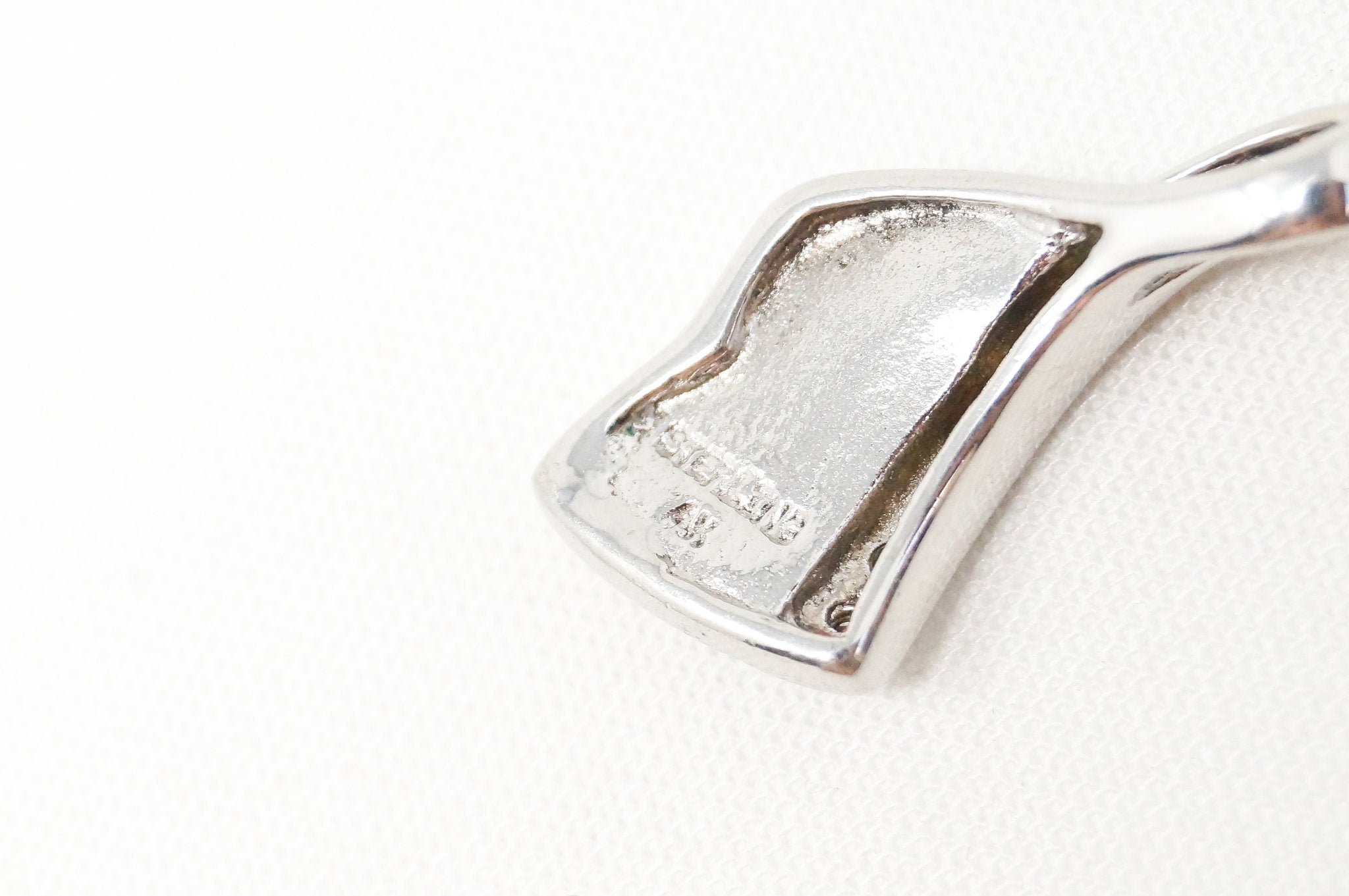 Vintage Designer AK Art Deco Fire Opal CZ Sterling Silver Necklace Pendant | Jewelry > Necklaces > Pendants | Wiccan Center