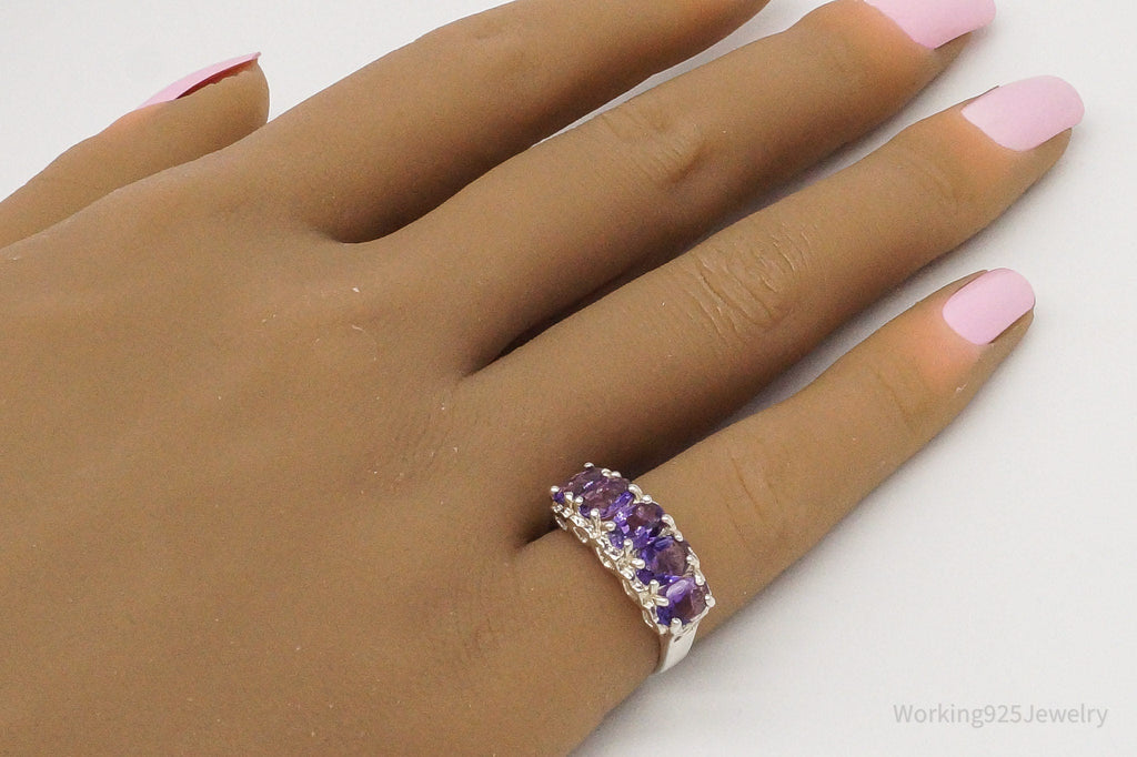 Vintage CNA Amethyst Sterling Silver Ring - Size 4.75 | Jewelry > Rings | Wiccan Center