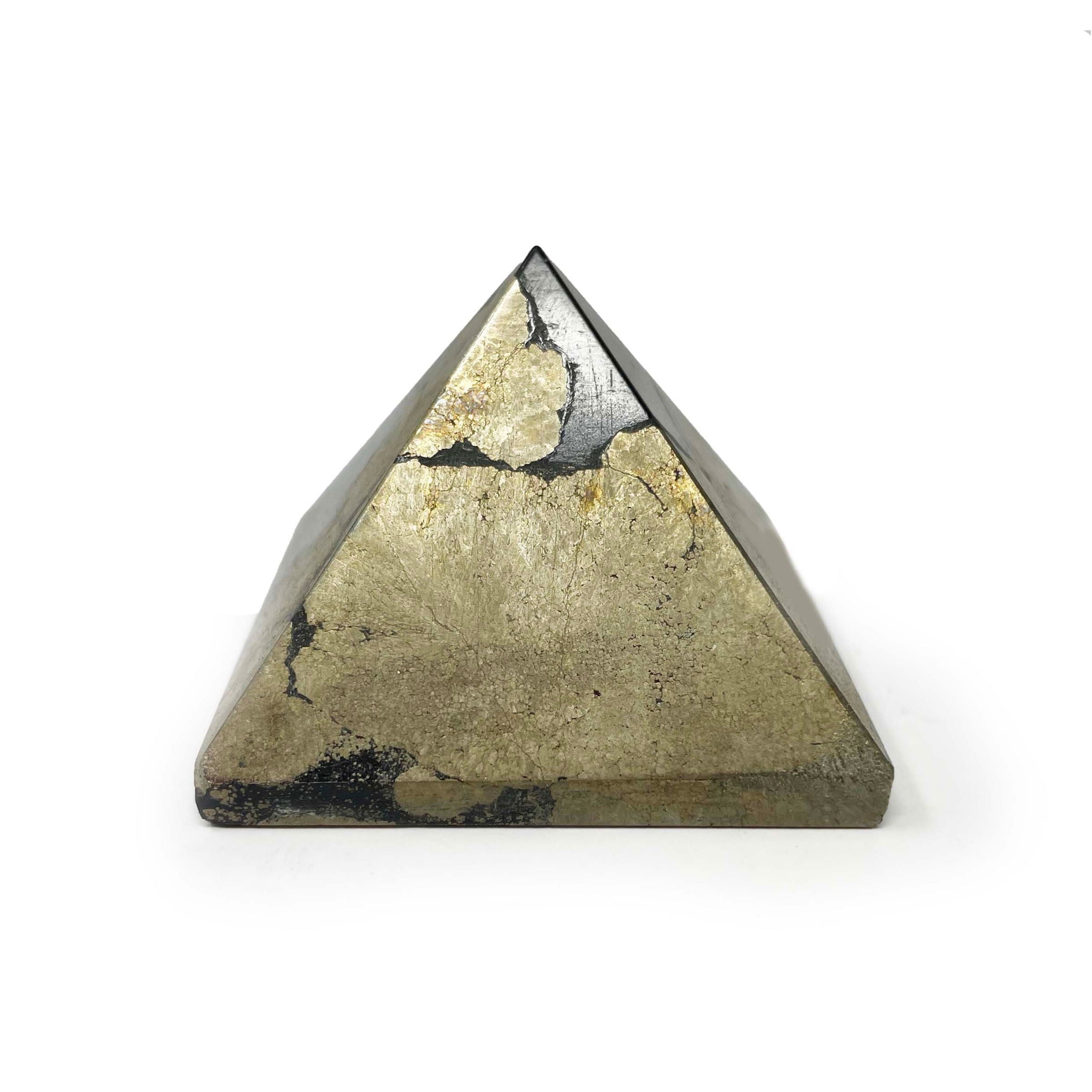 Pyrite Pyramid From India | Crystals & Minerals > Figurines | Wiccan Center