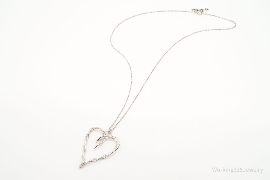 DesignerDean Harris Twisted Heart Sterling Silver Necklace | Jewelry > Necklaces > Pendants | Wiccan Center