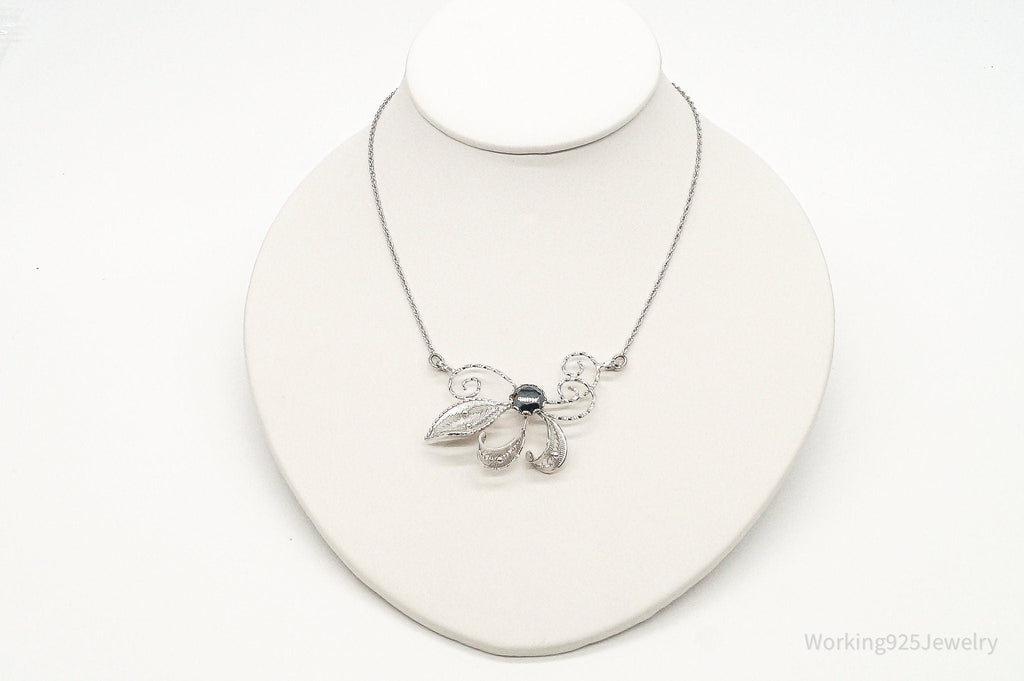 Antique Hematite Sterling Silver Filigree Necklace | Jewelry > Necklaces > Pendants | Wiccan Center