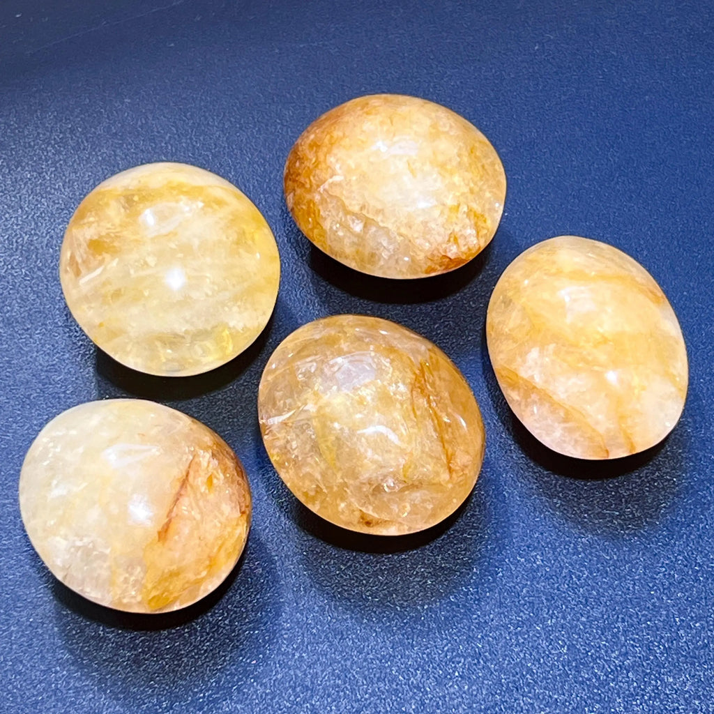 Golden Healer Quartz Palm Stone Gemstone Home Decor Carving Supply | Home & Living > Spirituality & Religion > Prayer Beads & Charms > Metaphysical Crystals | Wiccan Center