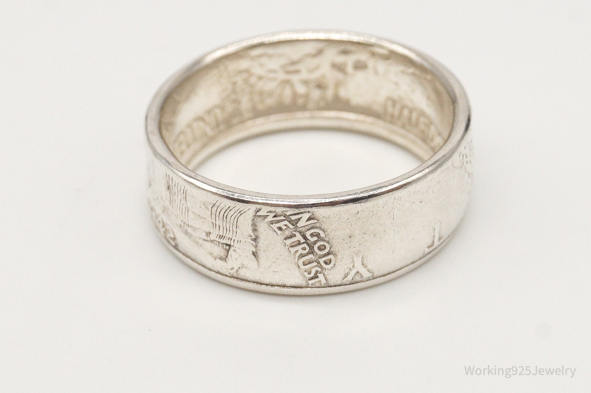 Vintage 1942 Half Dollar Silver Ring - Size 9 | Jewelry > Rings | Wiccan Center