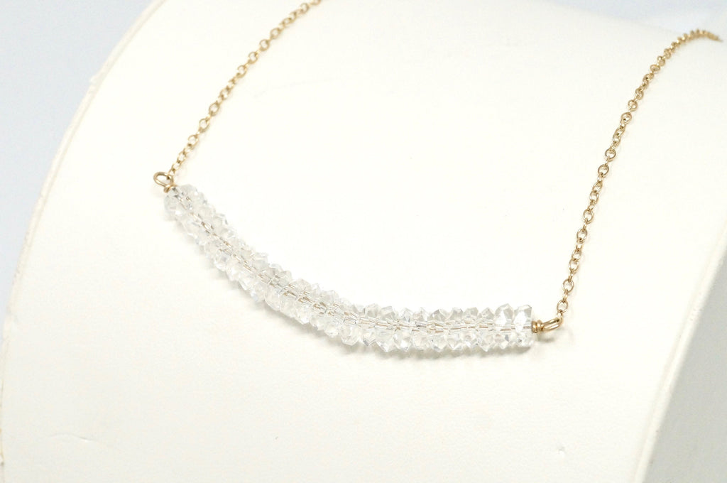 Vintage Designer Deb Guyot Quartz 14K Gold Filled Sterling Silver Necklace | Jewelry > Necklaces > Pendants | Wiccan Center