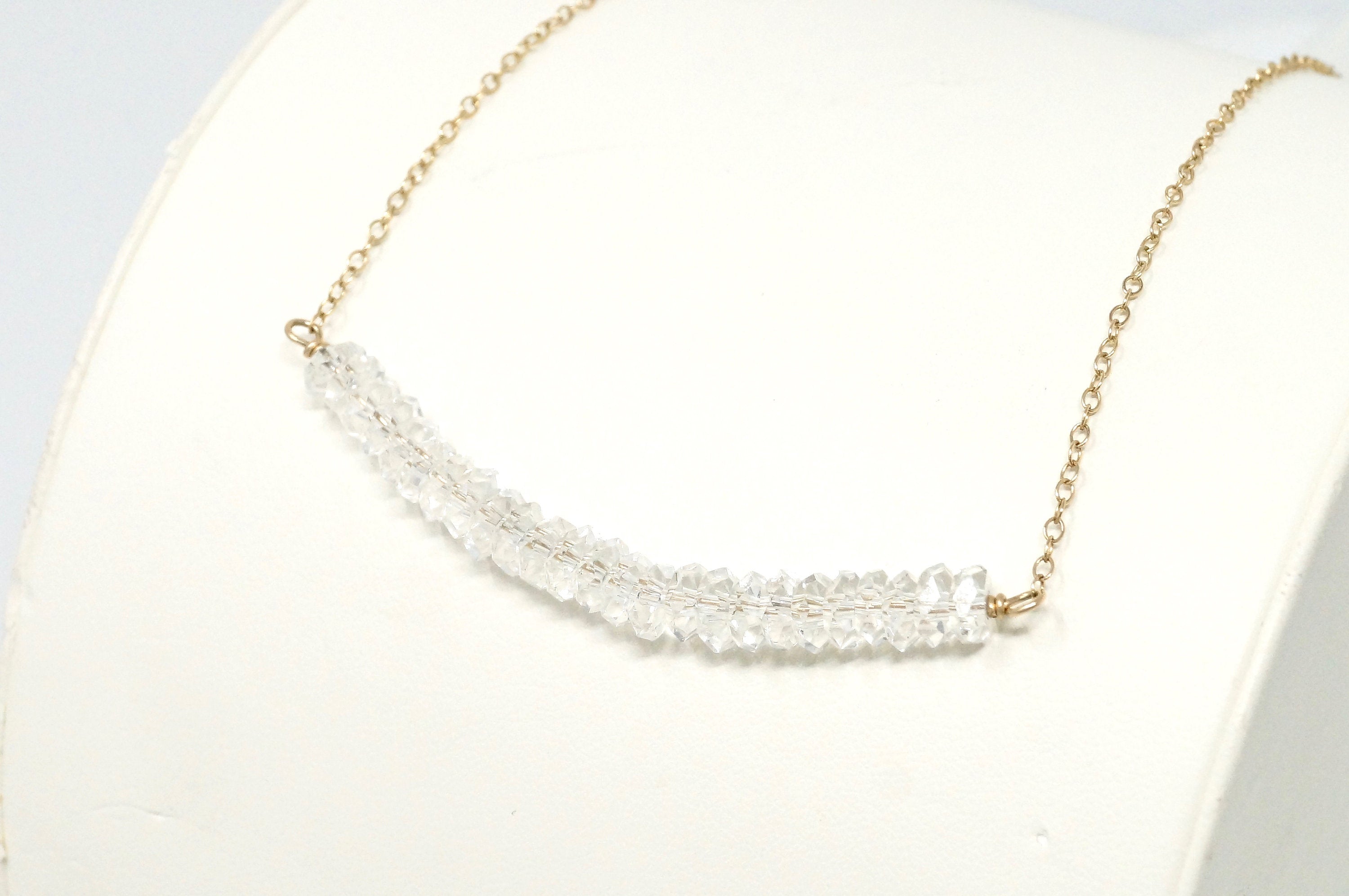 Vintage Designer Deb Guyot Quartz 14K Gold Filled Sterling Silver Necklace | Jewelry > Necklaces > Pendants | Wiccan Center