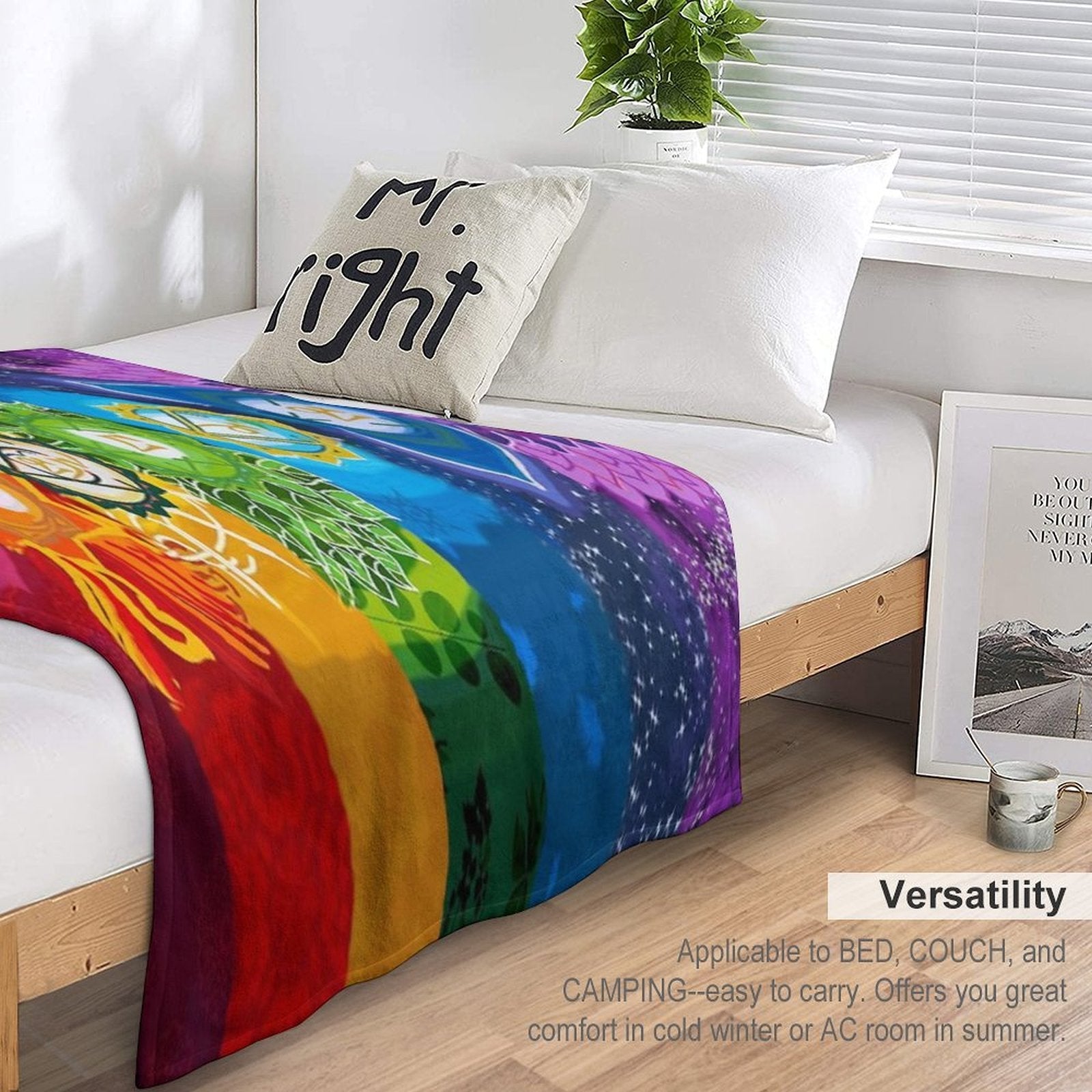 Healing Chakra Blanket Velvety-soft Throw Blanket