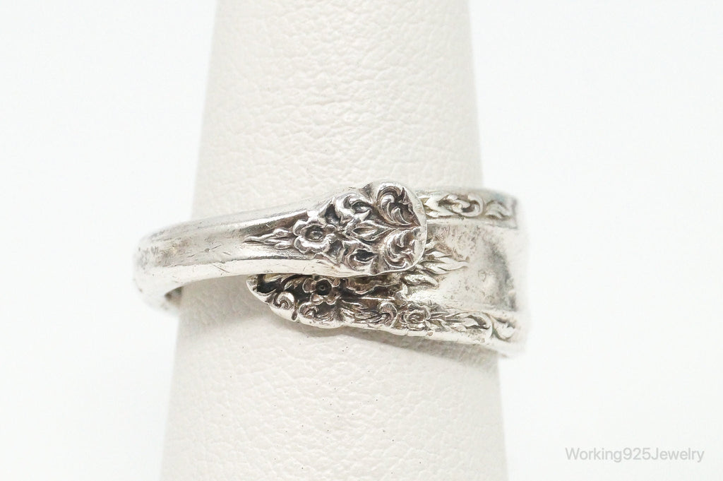 Antique International Sterling Silver "Prelude" Floral Spoon Ring Size 6.5 | Jewelry > Rings | Wiccan Center