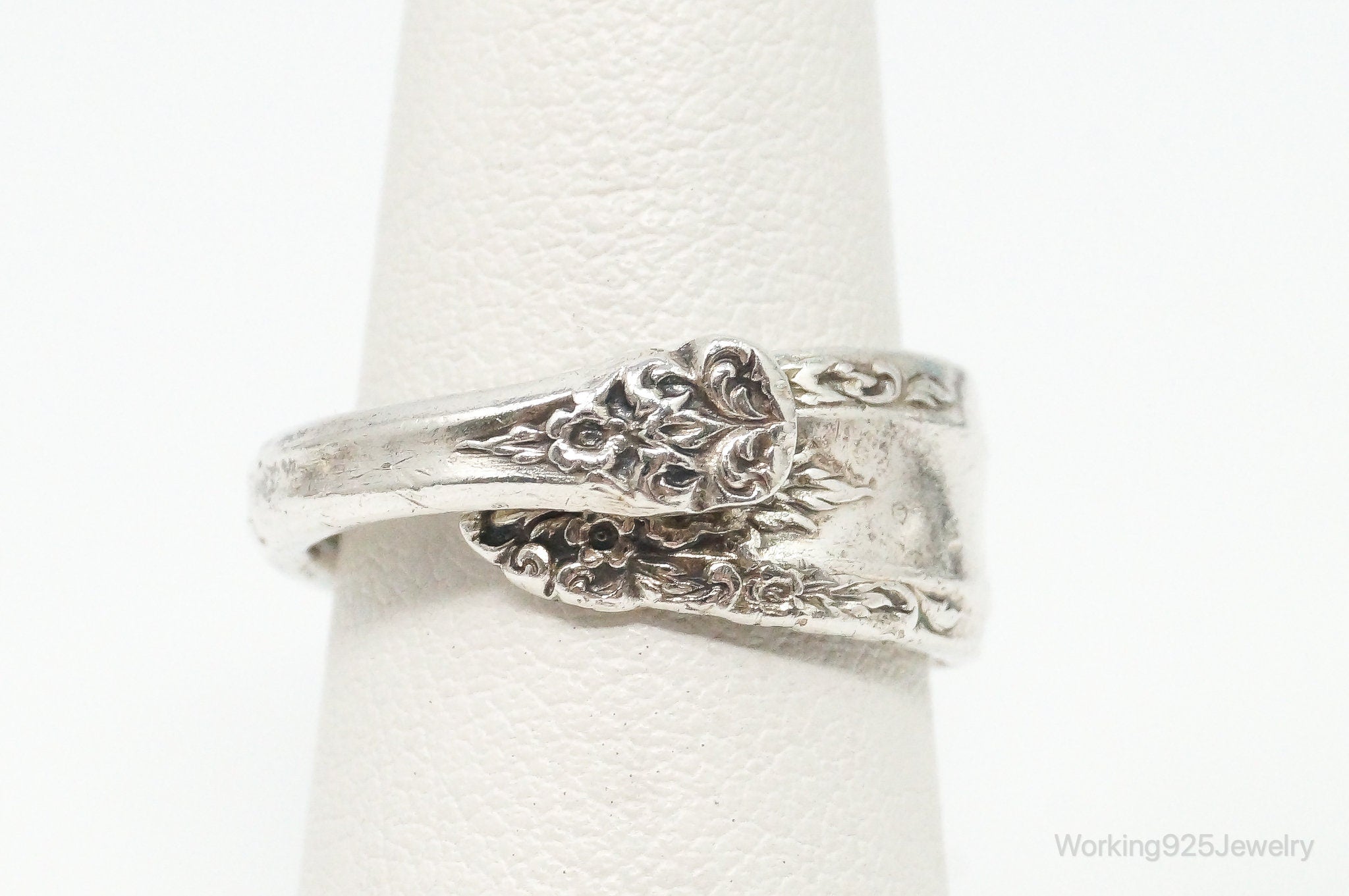 Antique International Sterling Silver "Prelude" Floral Spoon Ring Size 6.5 | Jewelry > Rings | Wiccan Center