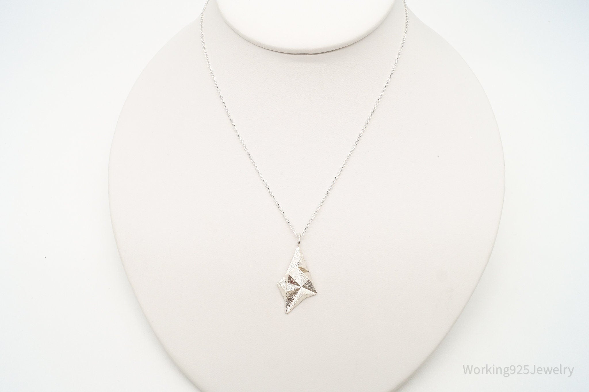 Vintage Modernist 830S Pendant - Sterling Silver Necklace Chain | Jewelry > Necklaces > Pendants | Wiccan Center