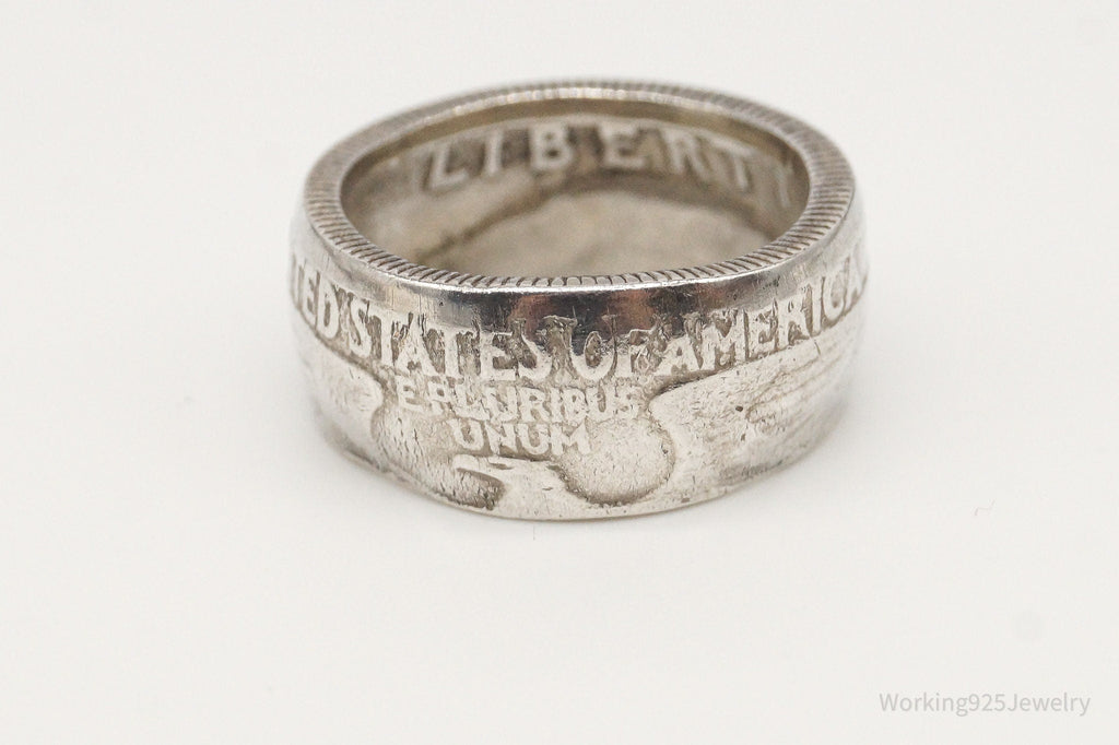 Vintage 1958 Washington Quarter Coin Silver Ring - Size 4.25 | Jewelry > Rings | Wiccan Center