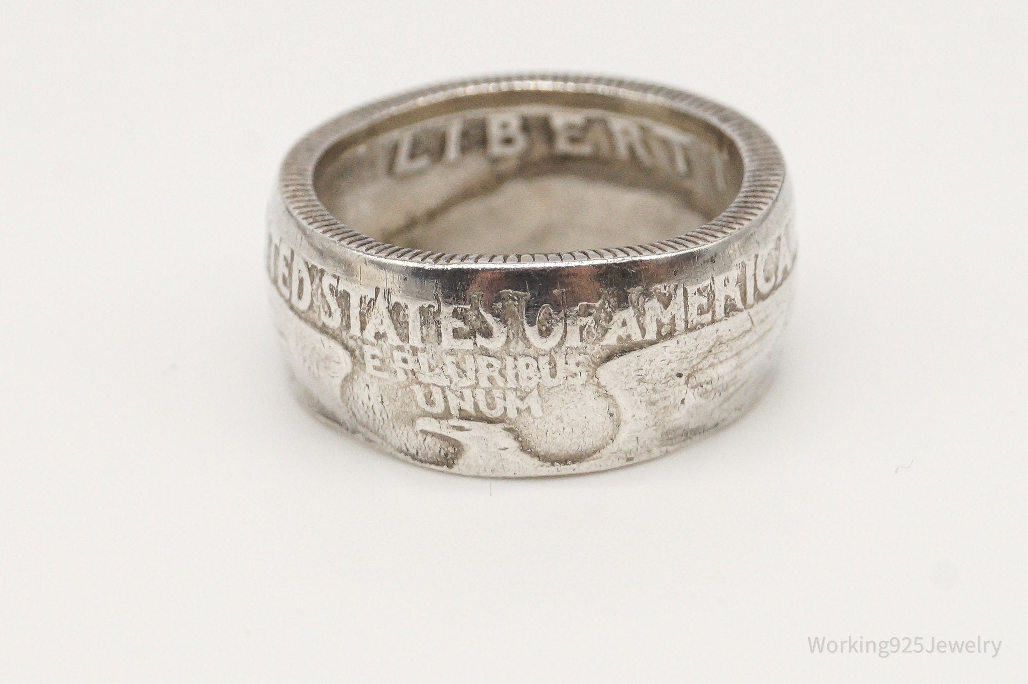 Vintage 1958 Washington Quarter Coin Silver Ring - Size 4.25 | Jewelry > Rings | Wiccan Center