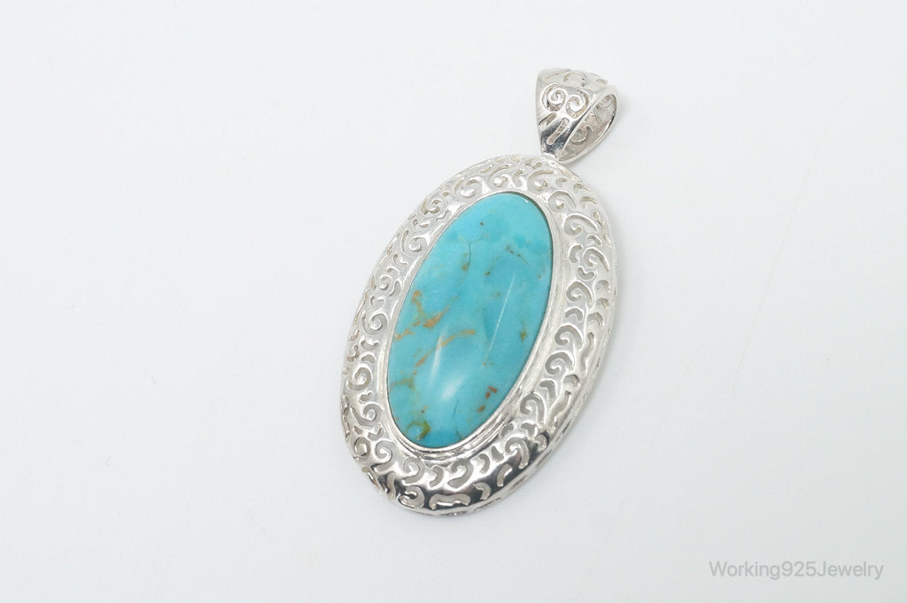 Vintage Desert Rose Trading Co Turquoise Sterling Silver Necklace Pendant | Jewelry > Necklaces > Pendants | Wiccan Center