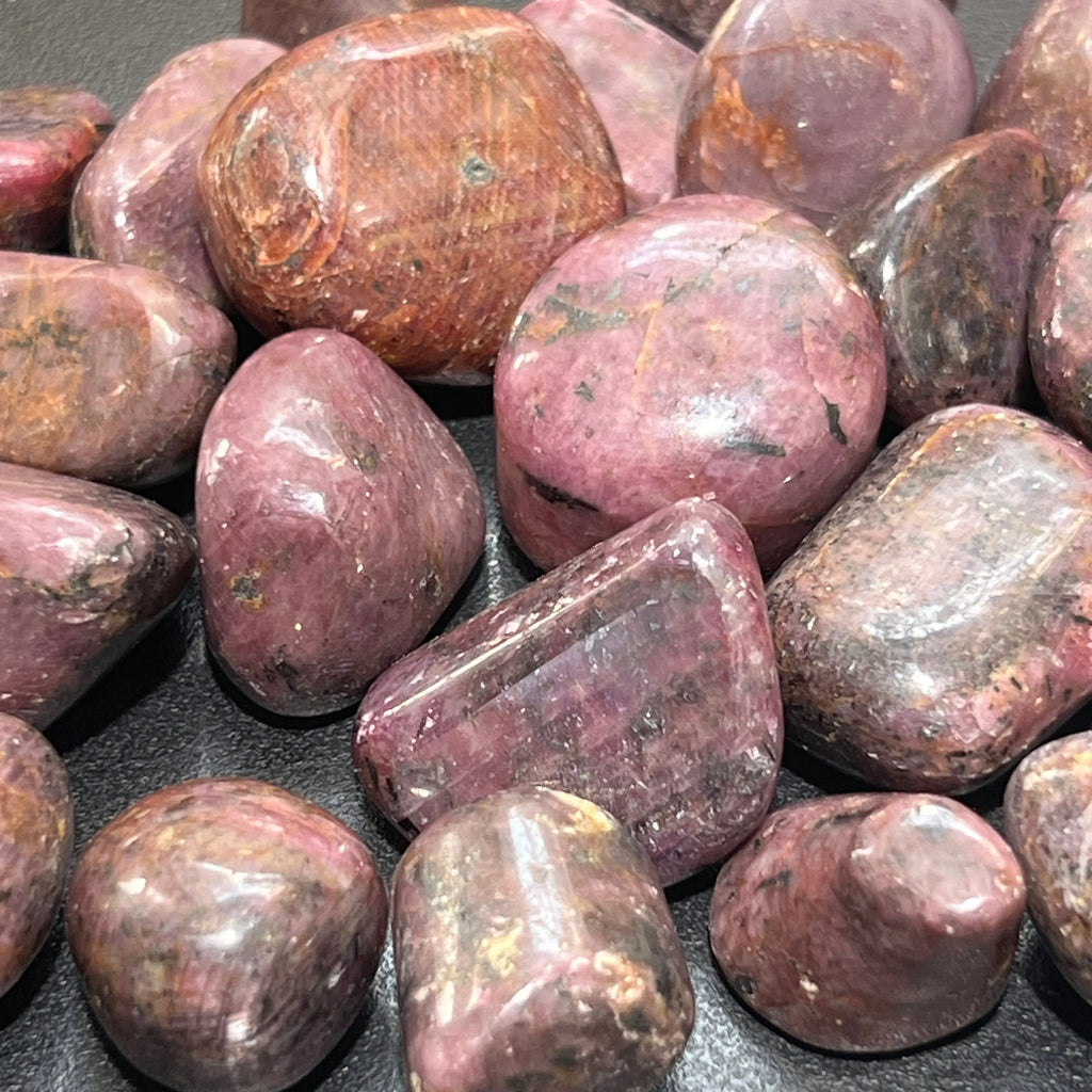 Red Ruby Crystal Tumbled (UV Reactive)(By The Piece Or Pound) | Home & Living > Home Decor > Home Accents > Rocks & Geodes | Wiccan Center